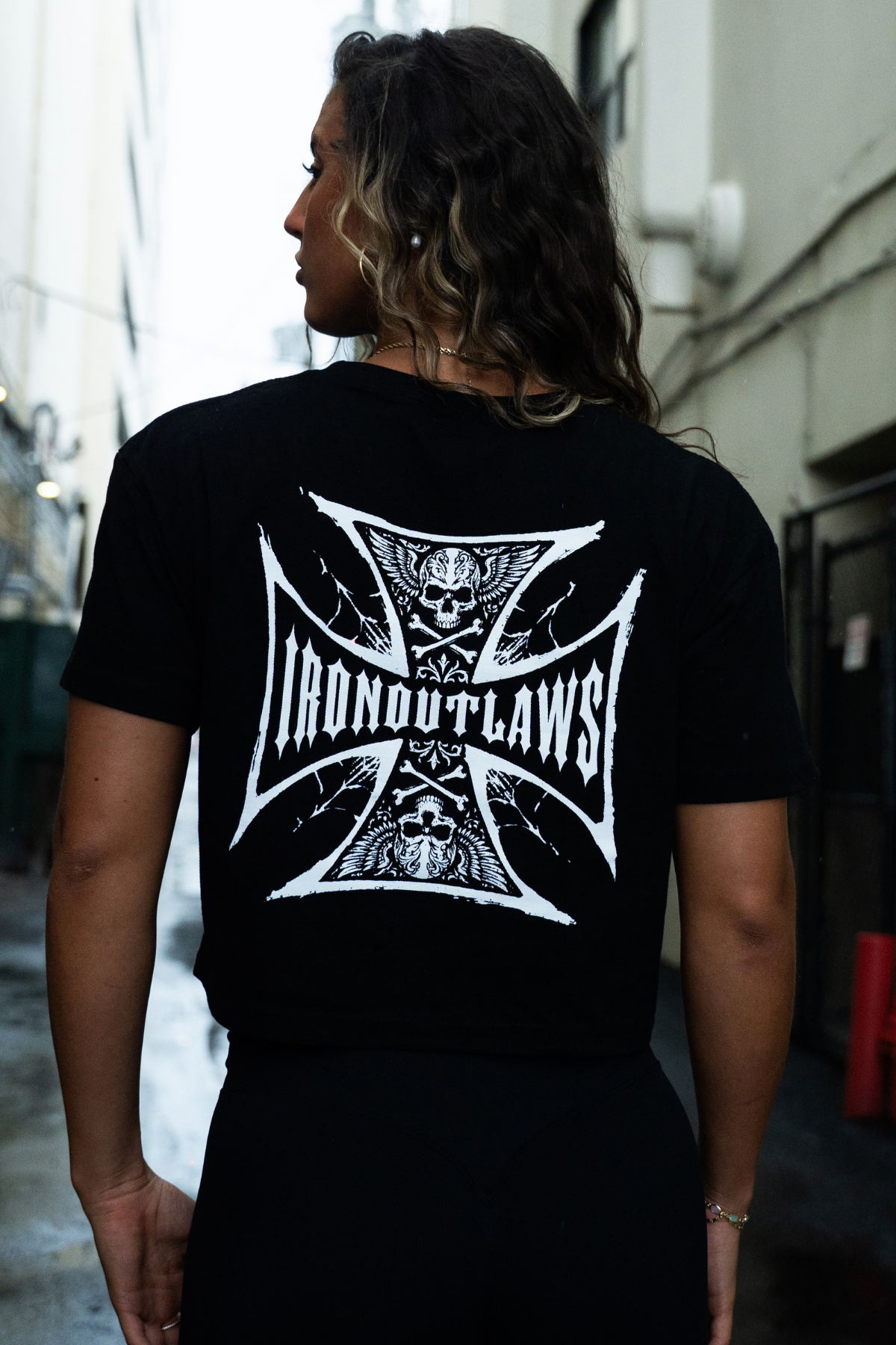 Iron Cross Crop Top