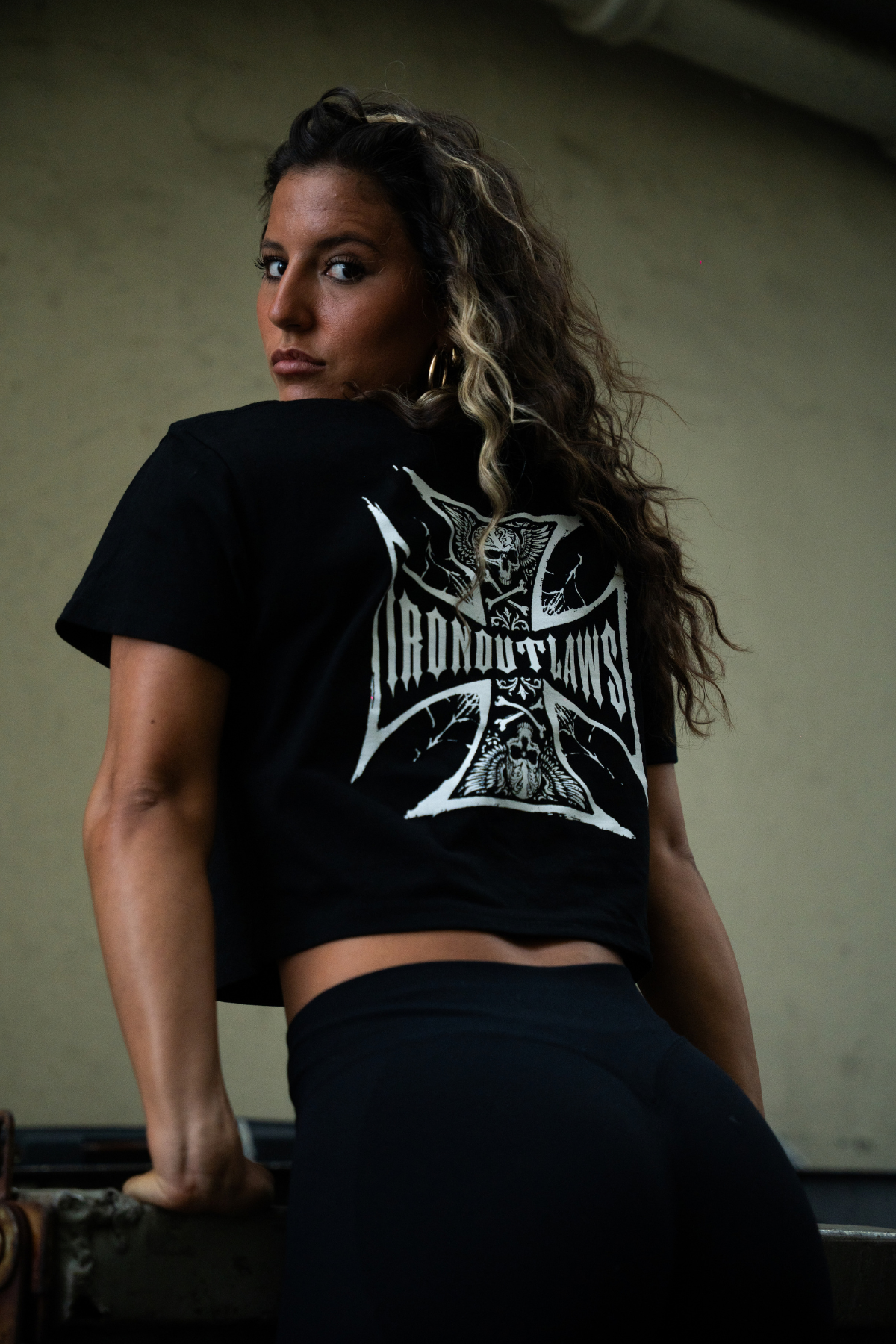 Iron Cross Crop Top
