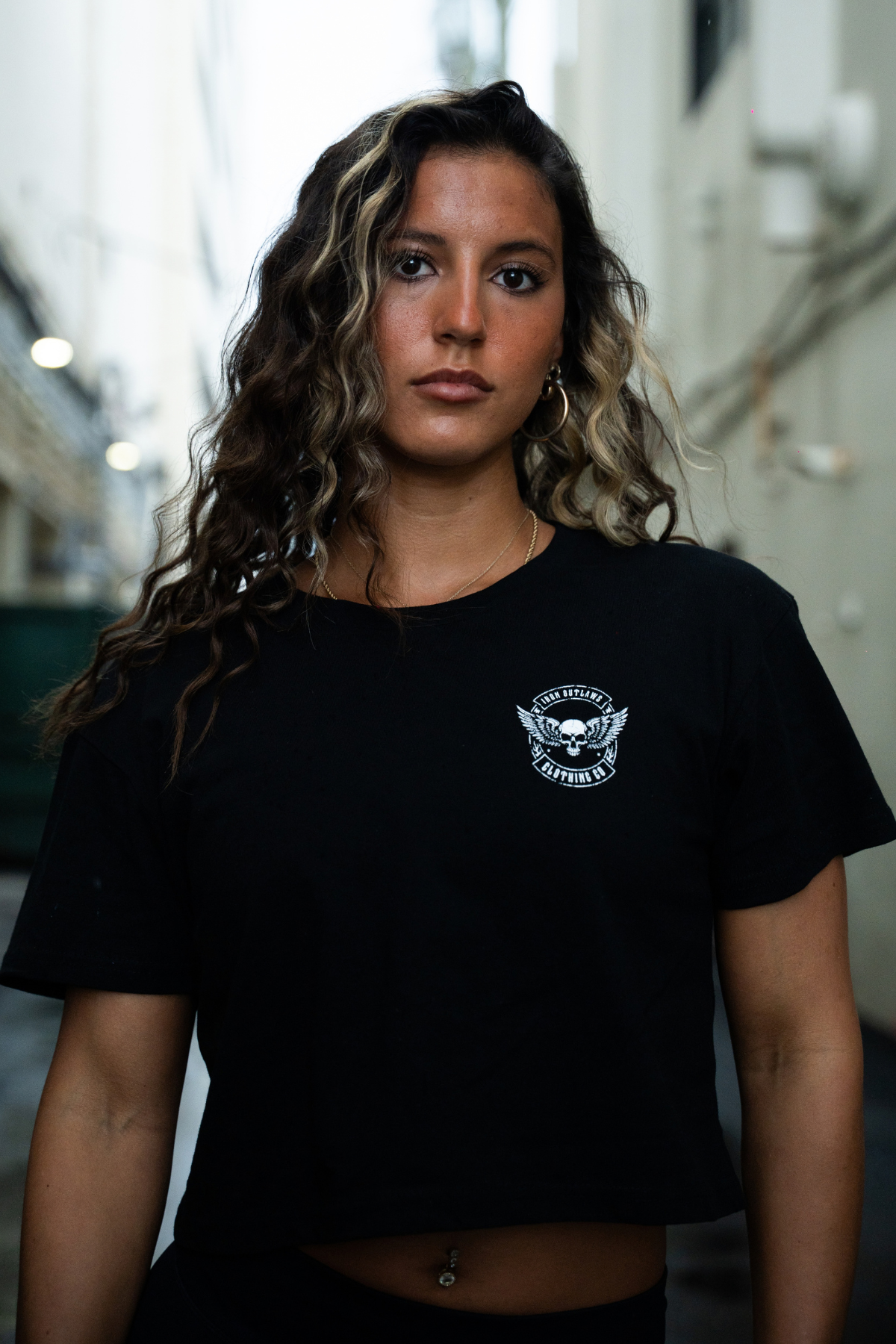 Iron Cross Crop Top