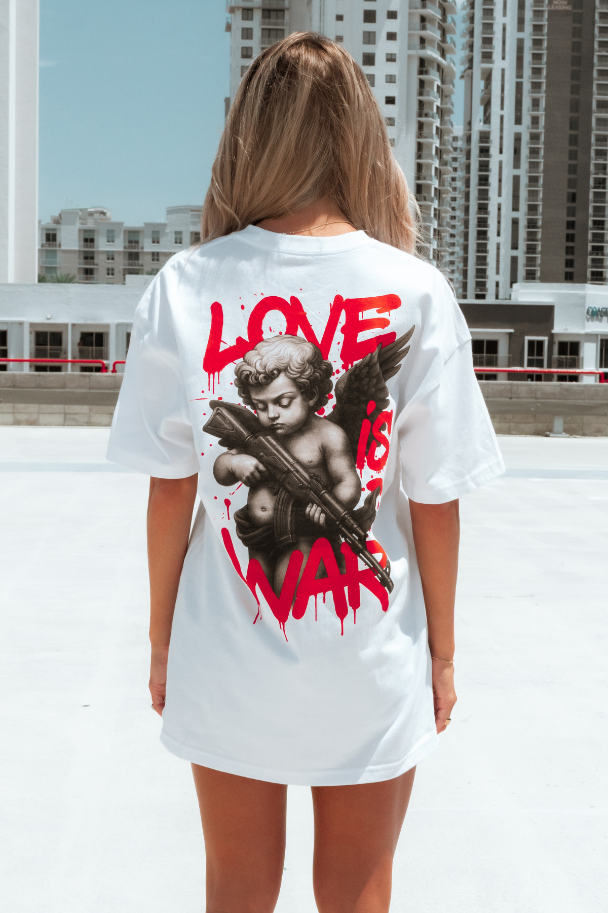 Love Is War Oversized Tee