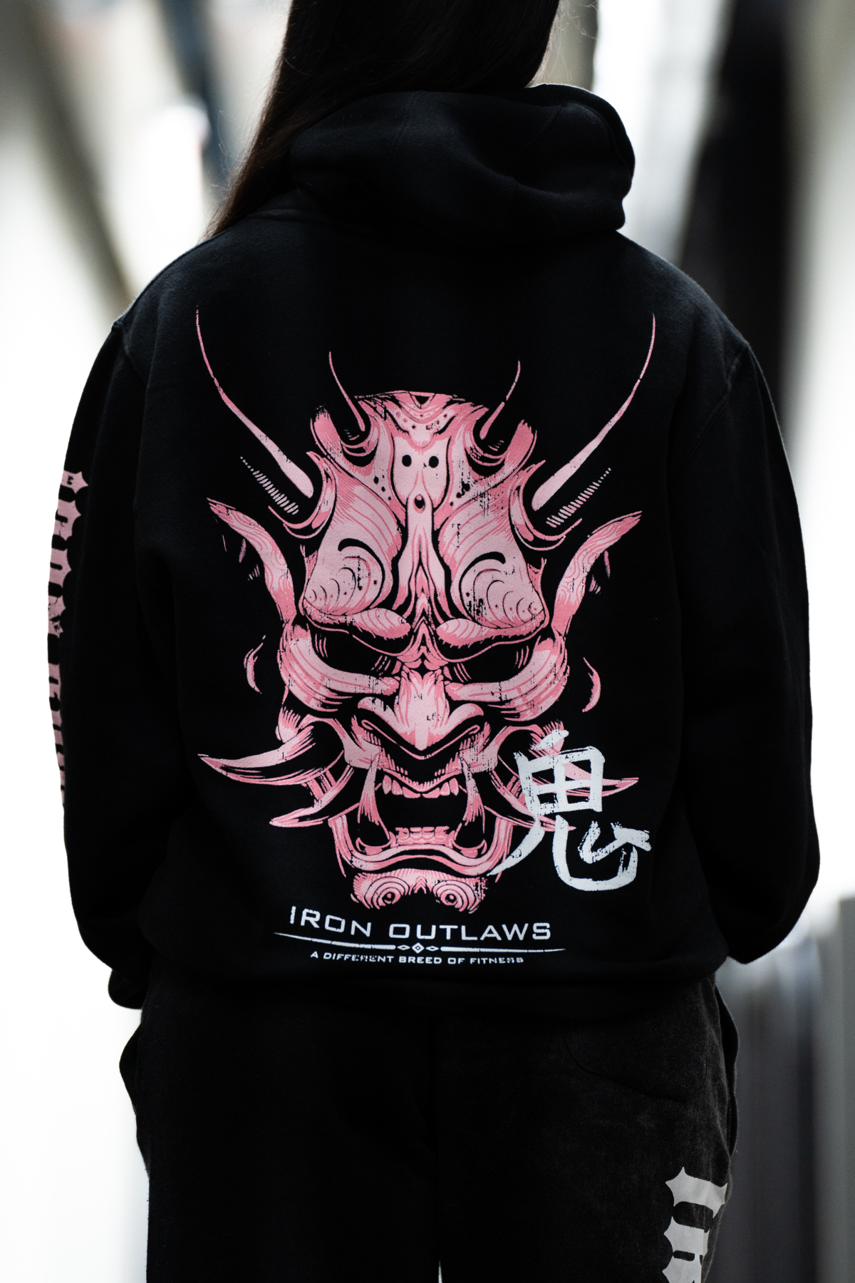 Pink Oni Midweight Hoodie