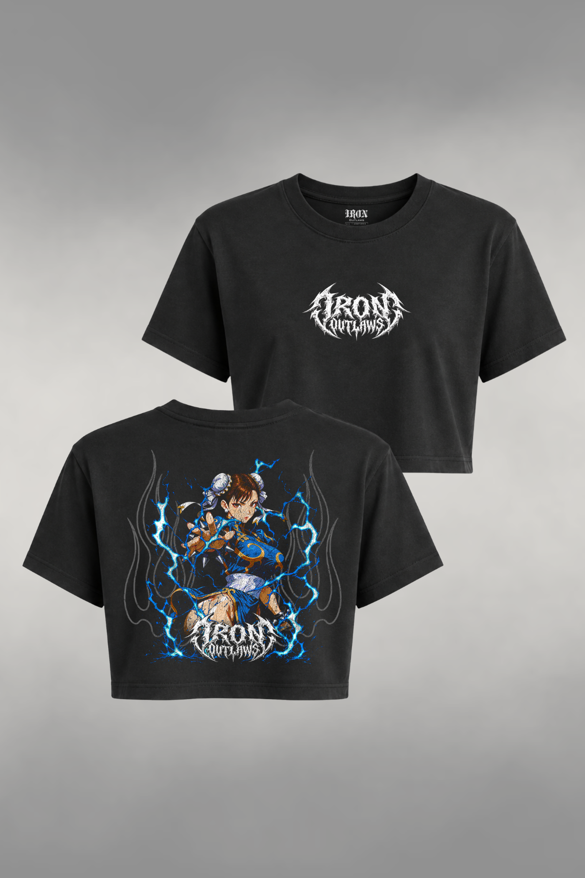 Blue Dragon Crop Top