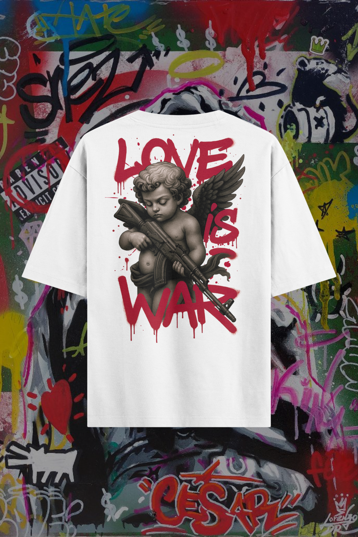 Love Is War Oversized Tee