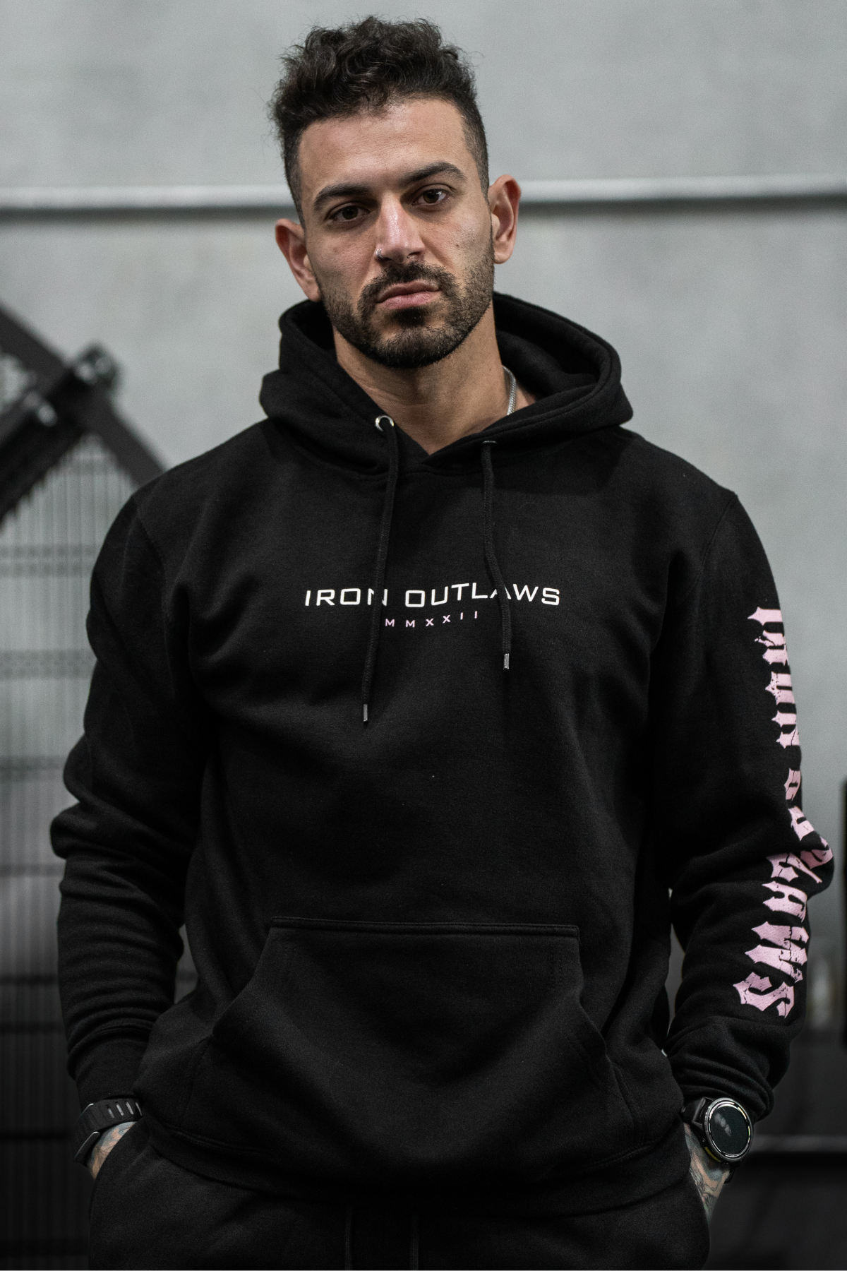 Pink Oni Midweight Hoodie
