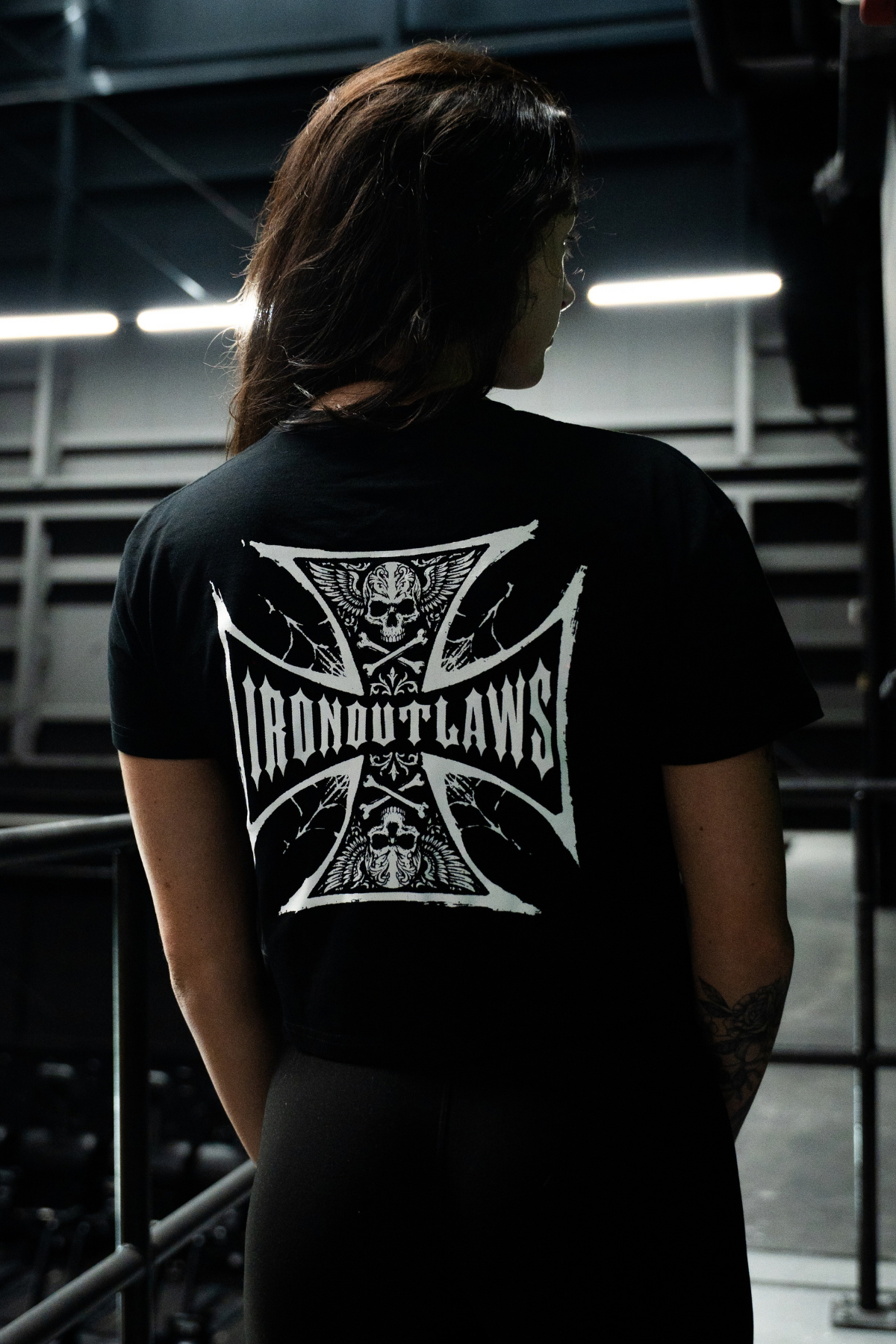 Iron Cross Crop Top