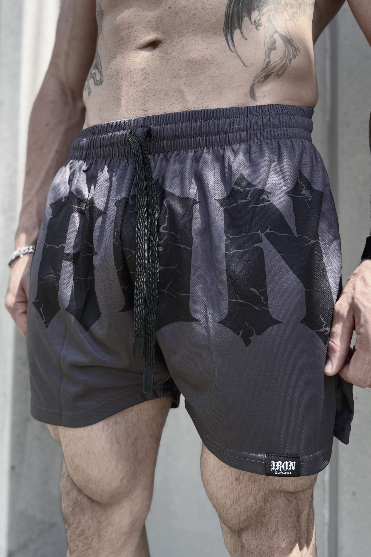 Iron Family Mesh Shorts Grey