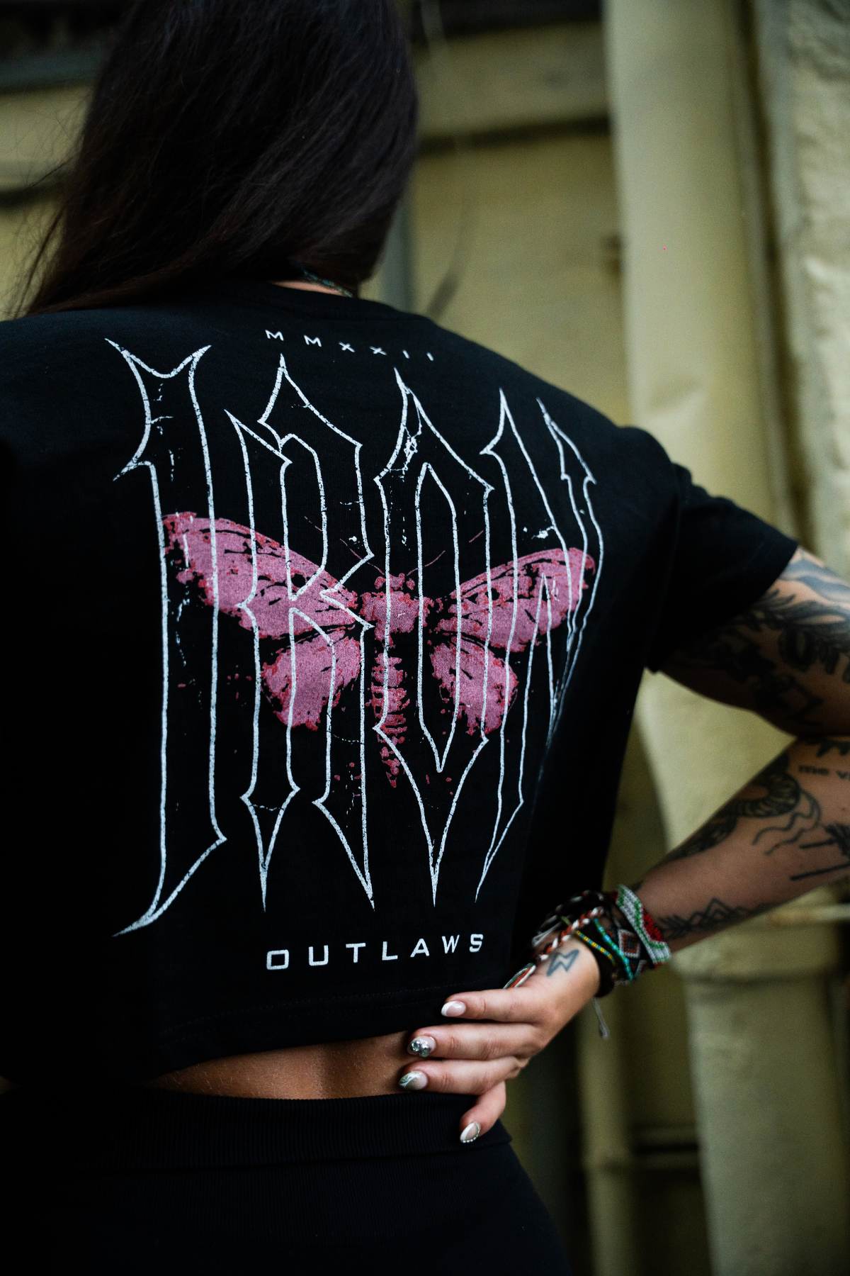 Death Moth Crop Top