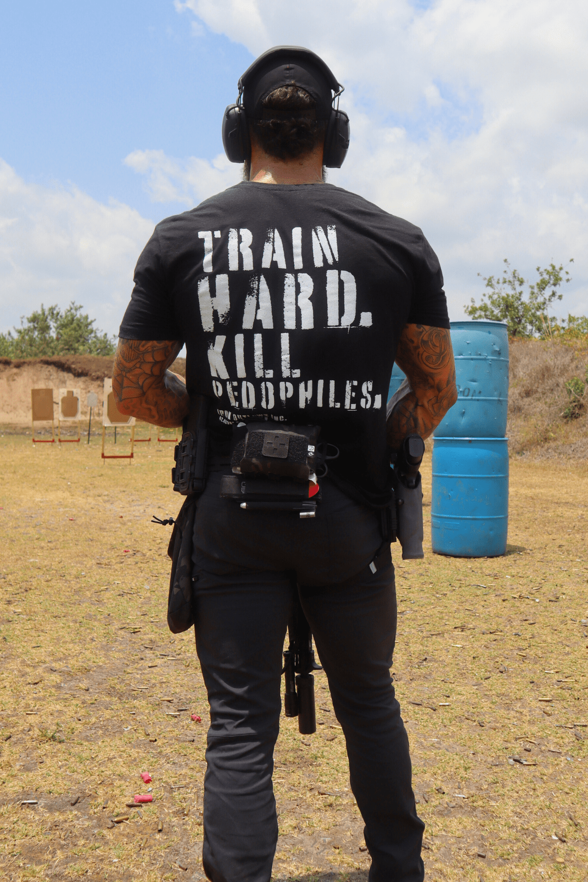 Iron Outlaws Classic Tees Black / S Train Hard Classic Tee