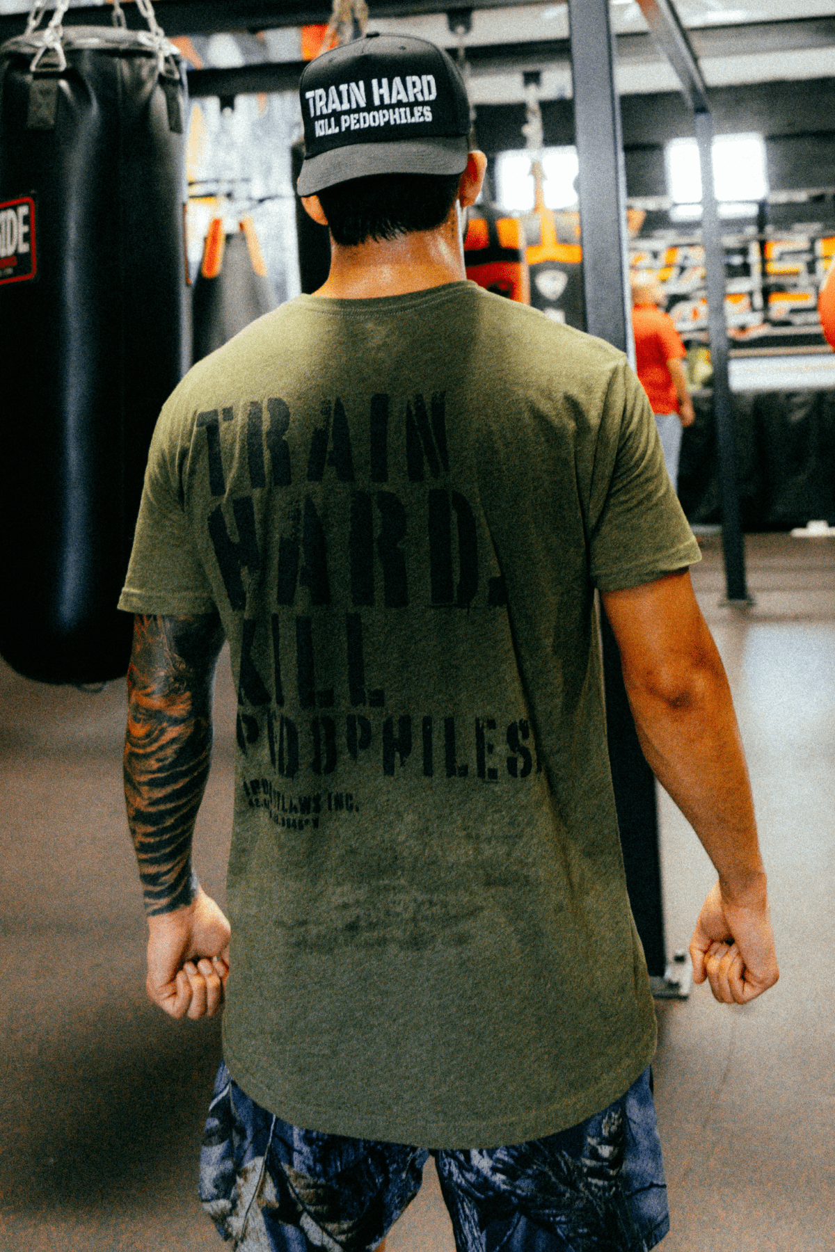Iron Outlaws Classic Tees Military Green / S Train Hard Classic Tee