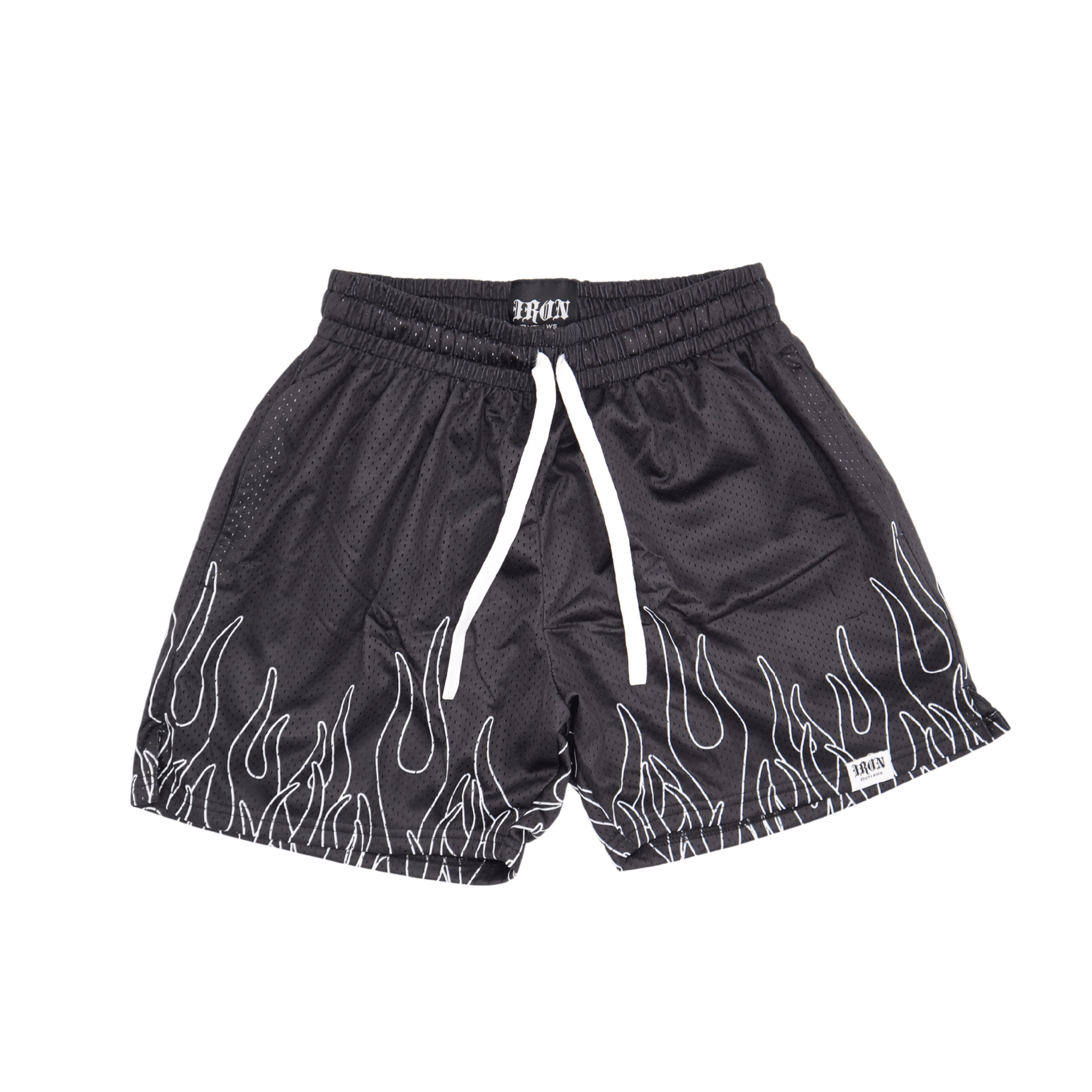 Iron Outlaws Flame Mesh Shorts