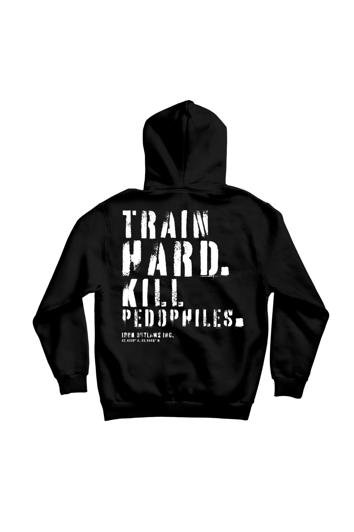 Iron Outlaws Hoodies S Train Hard Midweight Hoodie