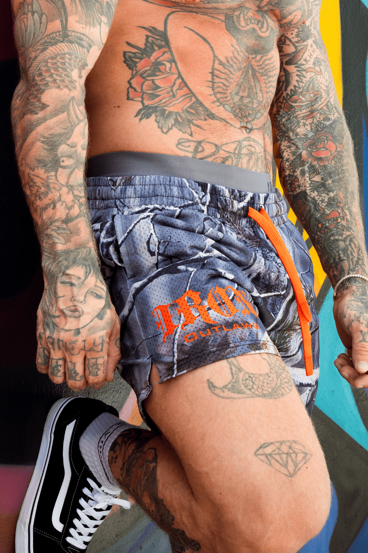 Iron Outlaws Shorts Camouflage Mesh Shorts