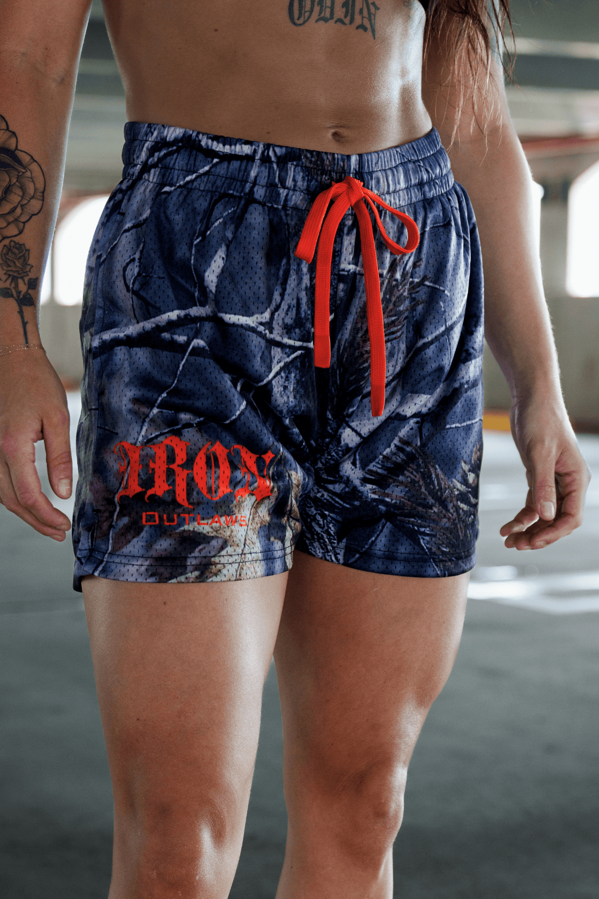 Iron Outlaws Shorts Camouflage Mesh Shorts