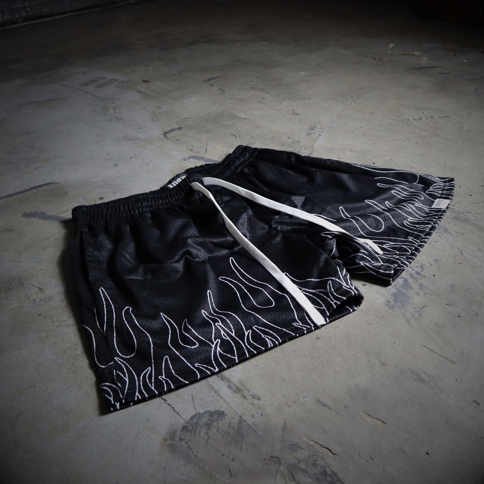 Iron Outlaws Shorts Flame Mesh Shorts