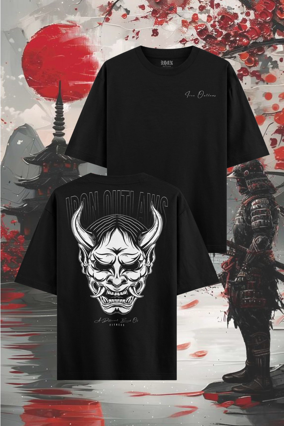 Oni Mask Oversized Tee