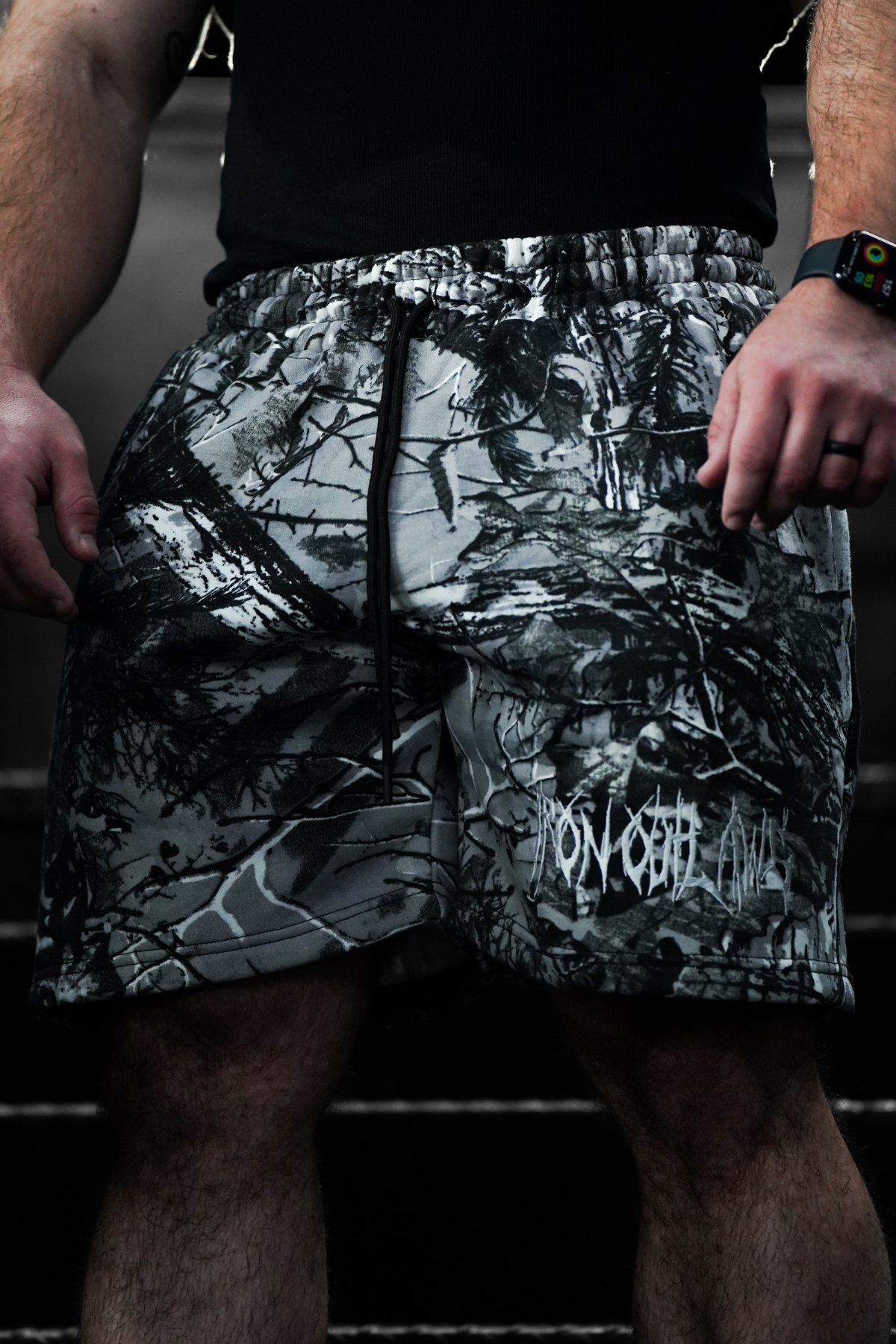 Heavyweight Shorts White Camouflage