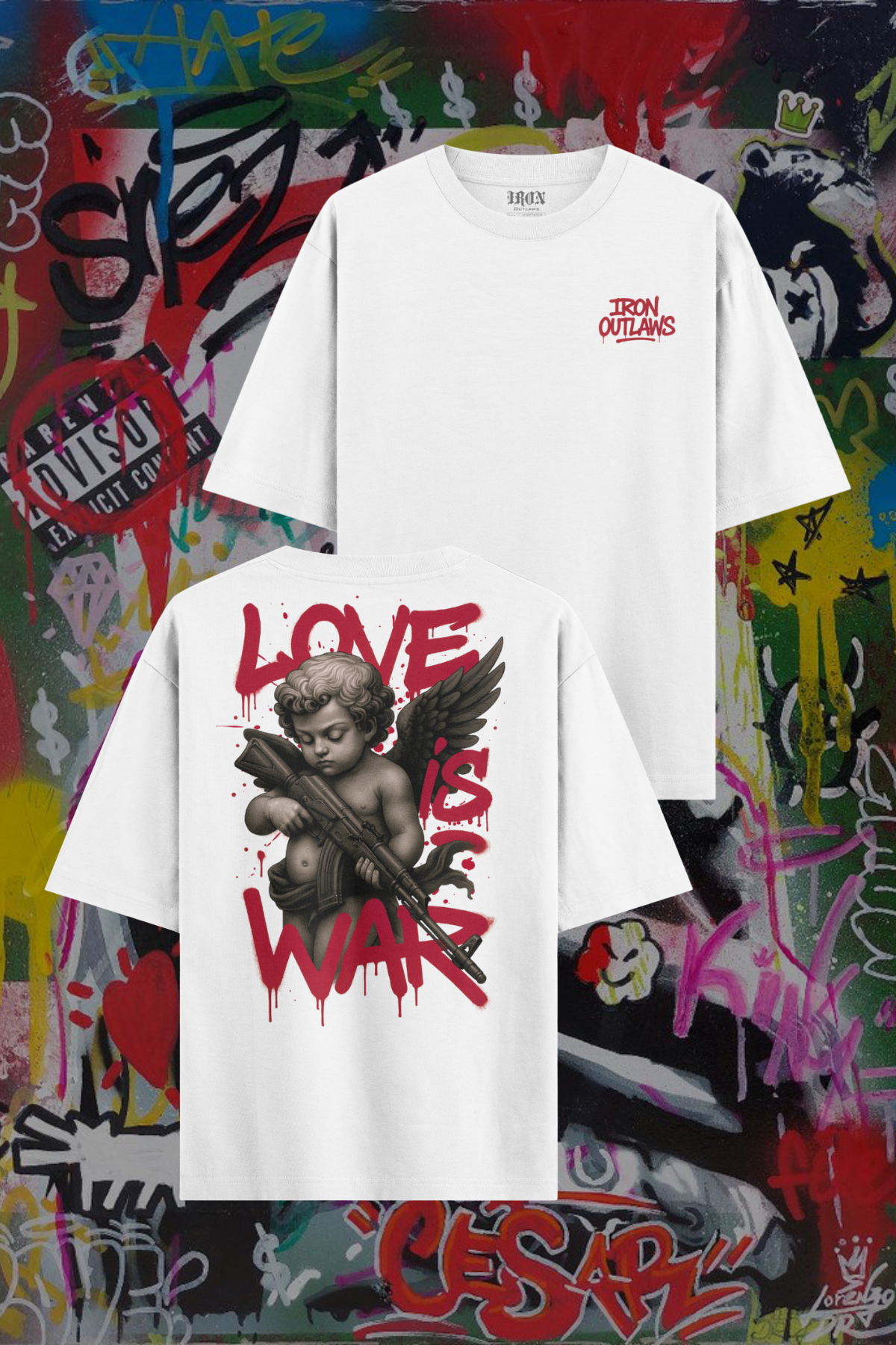 Love Is War Oversized Tee