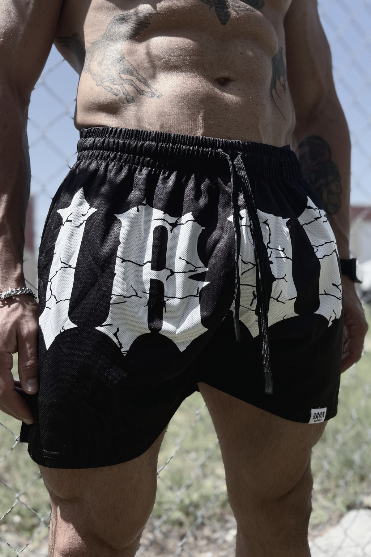 Iron Family Mesh Shorts Black