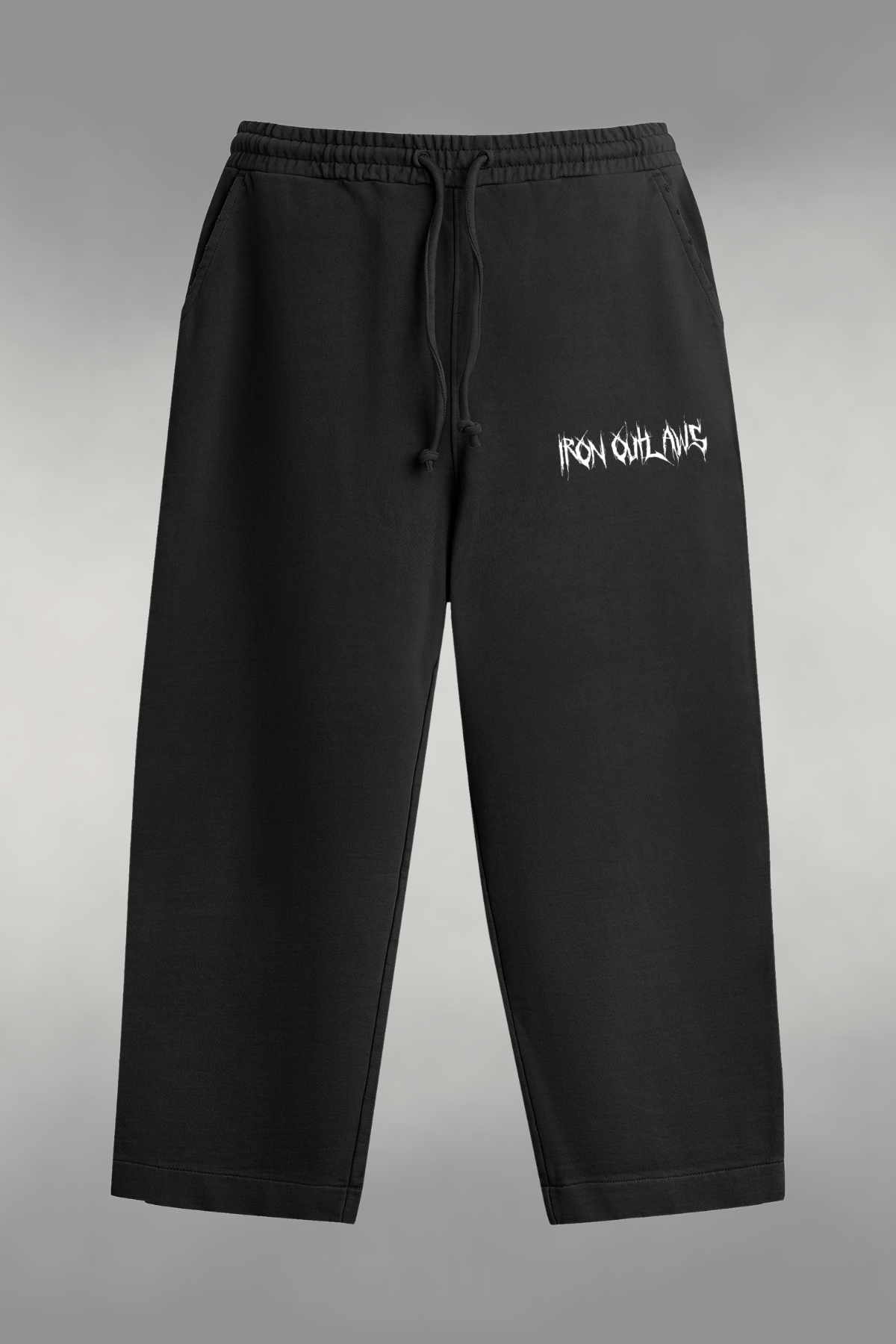 Midweight Stonewash Black Sweatpants