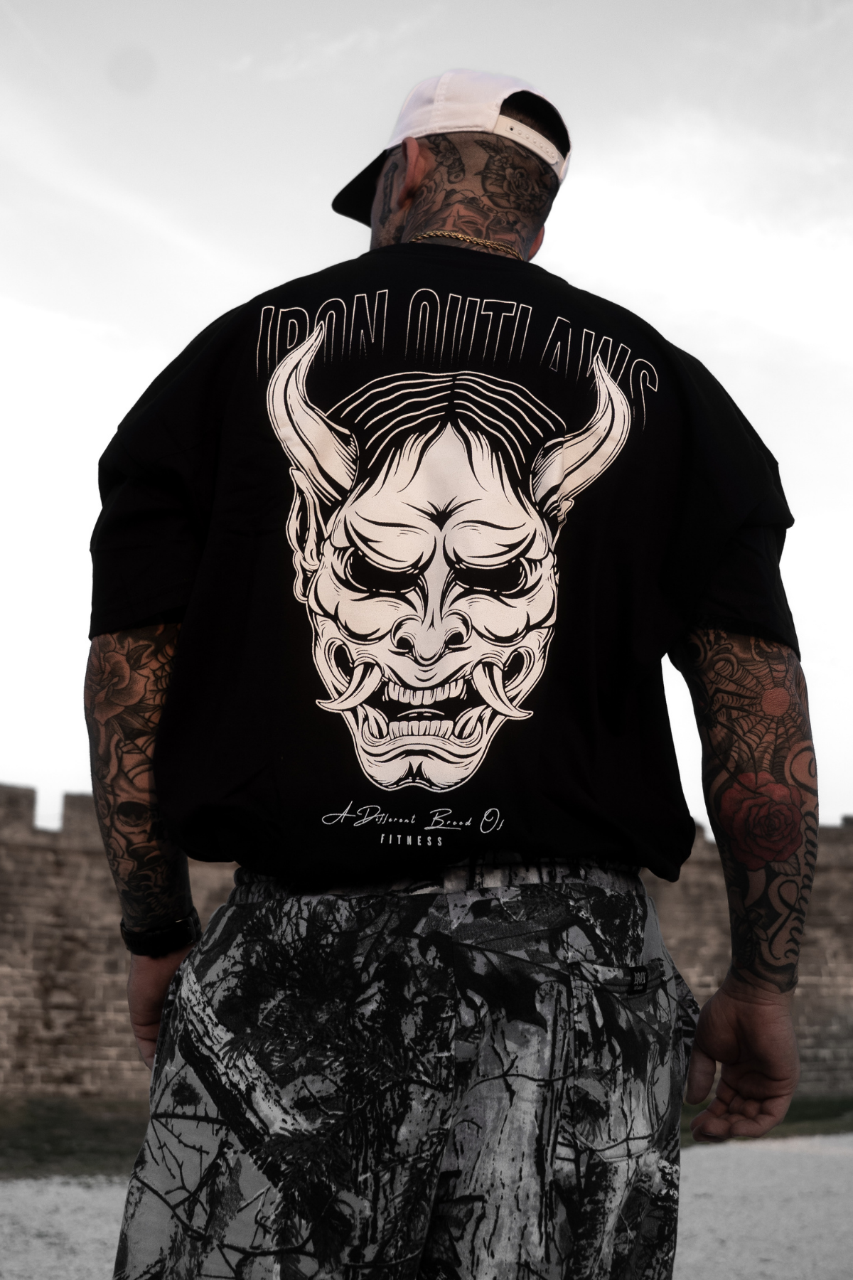 Oni Mask Oversized Tee