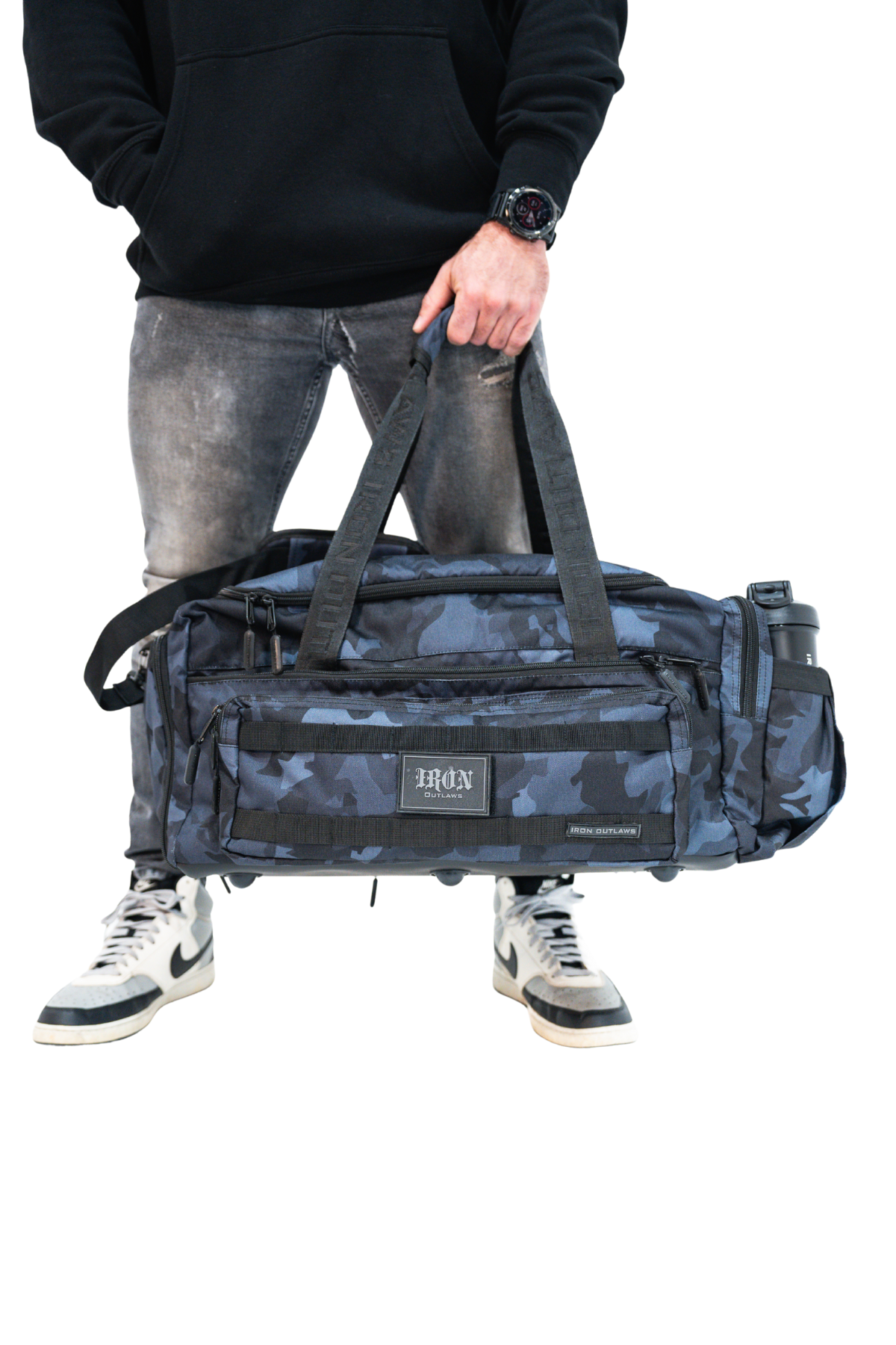 45L Iron Duffle Bag Midnight Camo