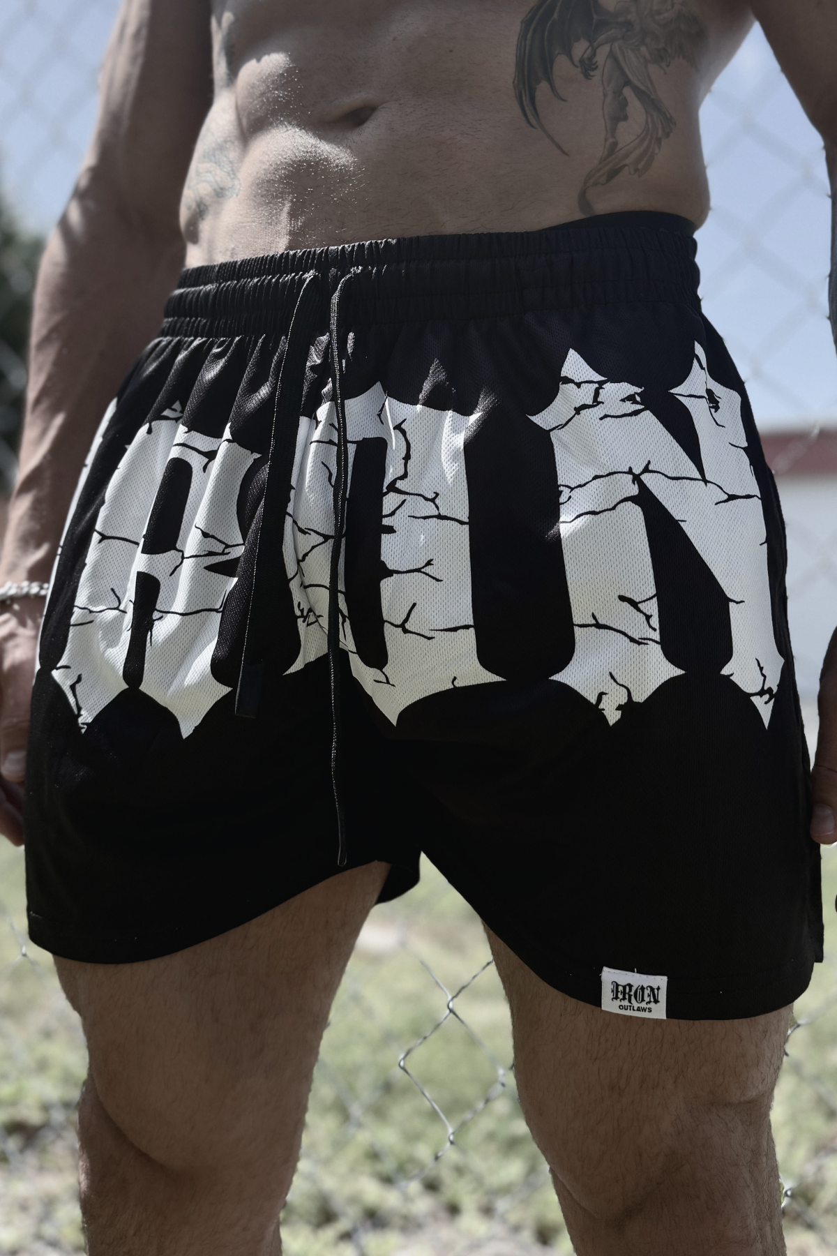 Iron Family Mesh Shorts Black