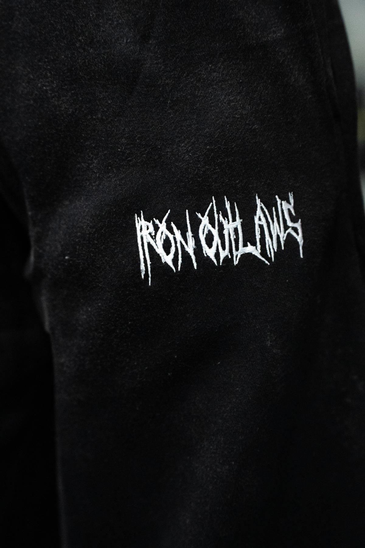 Midweight Black Sweatpants Stonewash