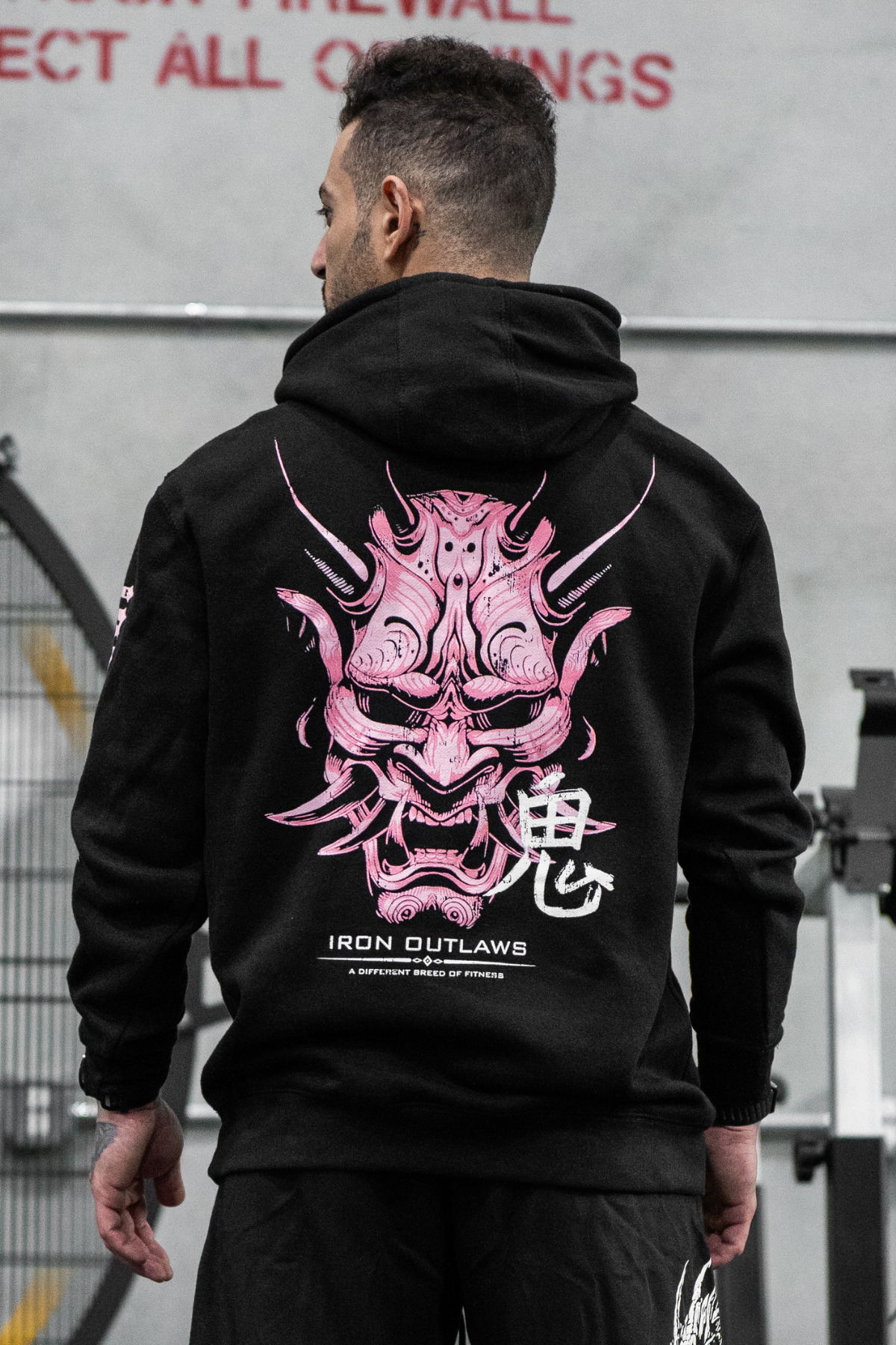Pink Oni Midweight Hoodie