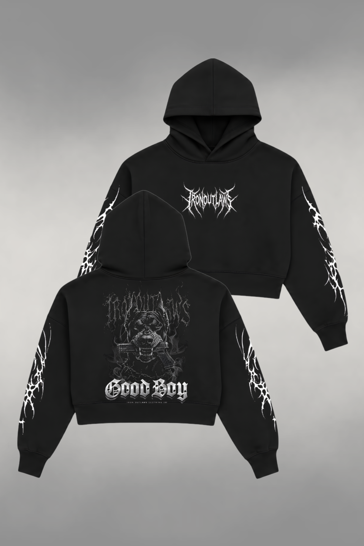 Good Boy Crop Hoodie