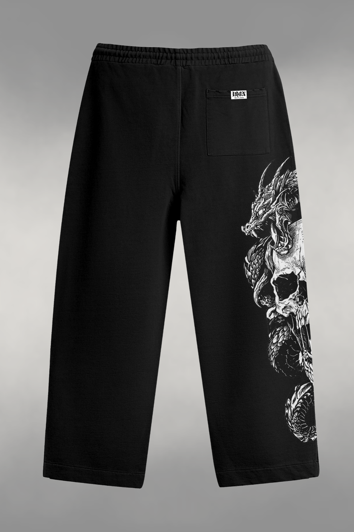Midweight Black Serpent Sweatpants