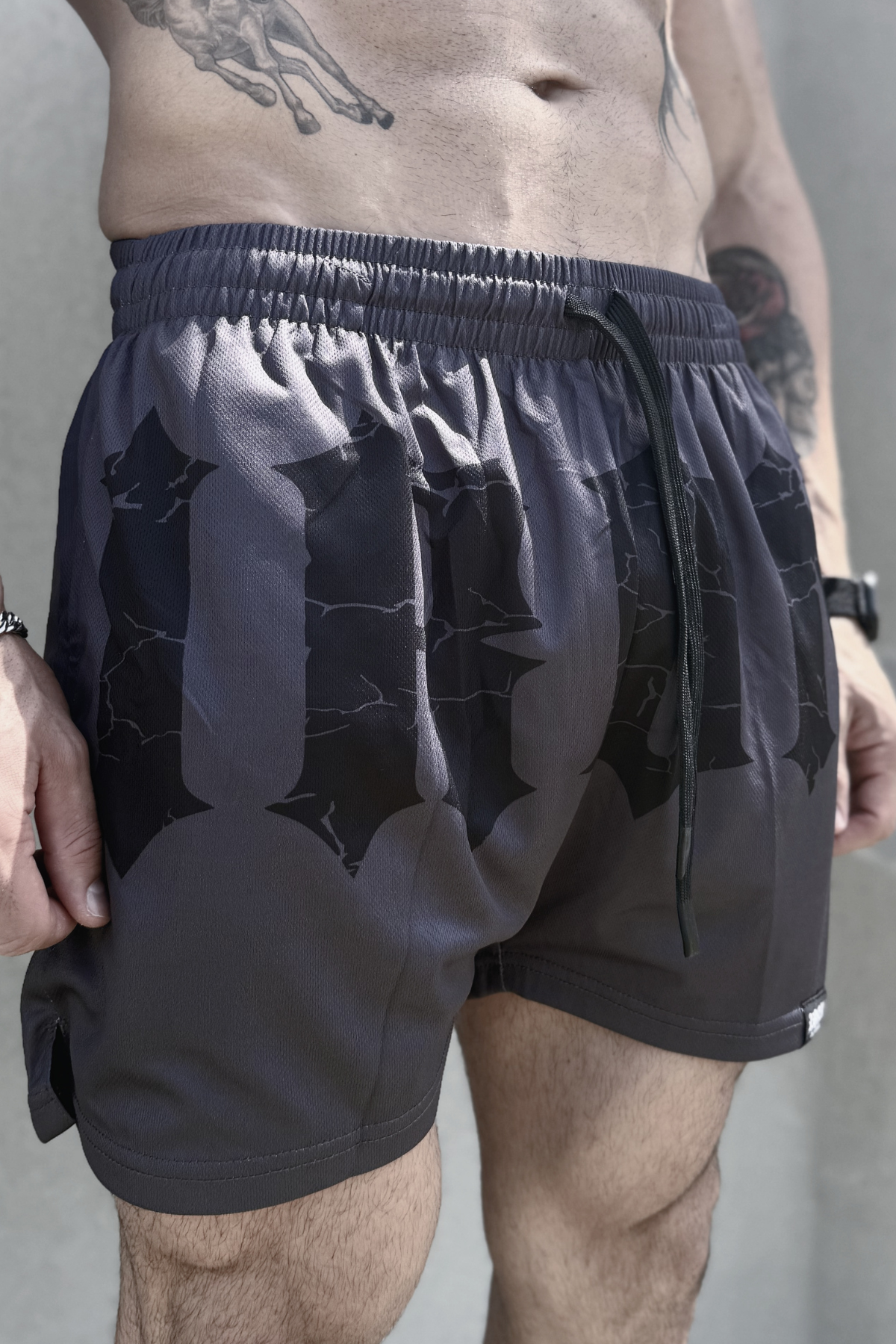Iron Family Mesh Shorts Grey