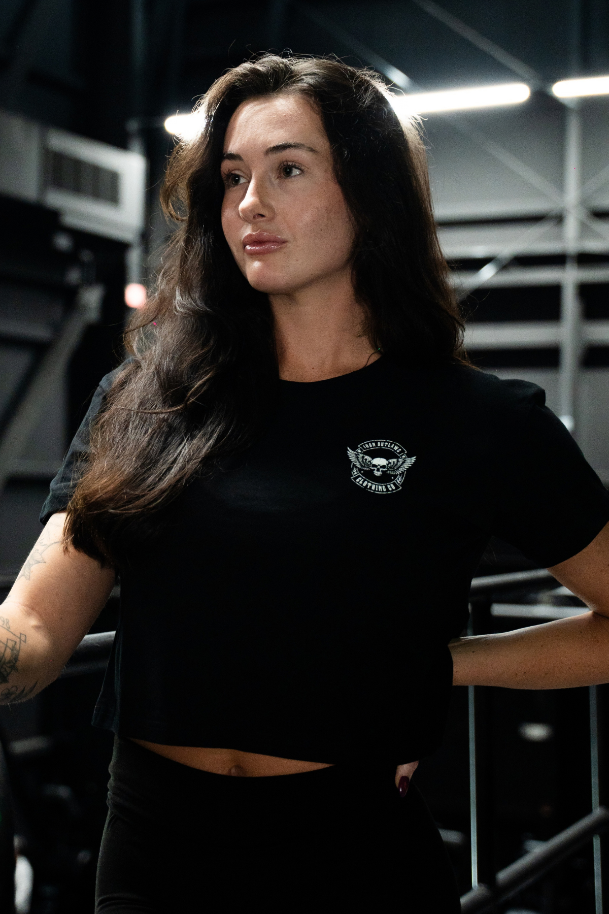 Iron Cross Crop Top