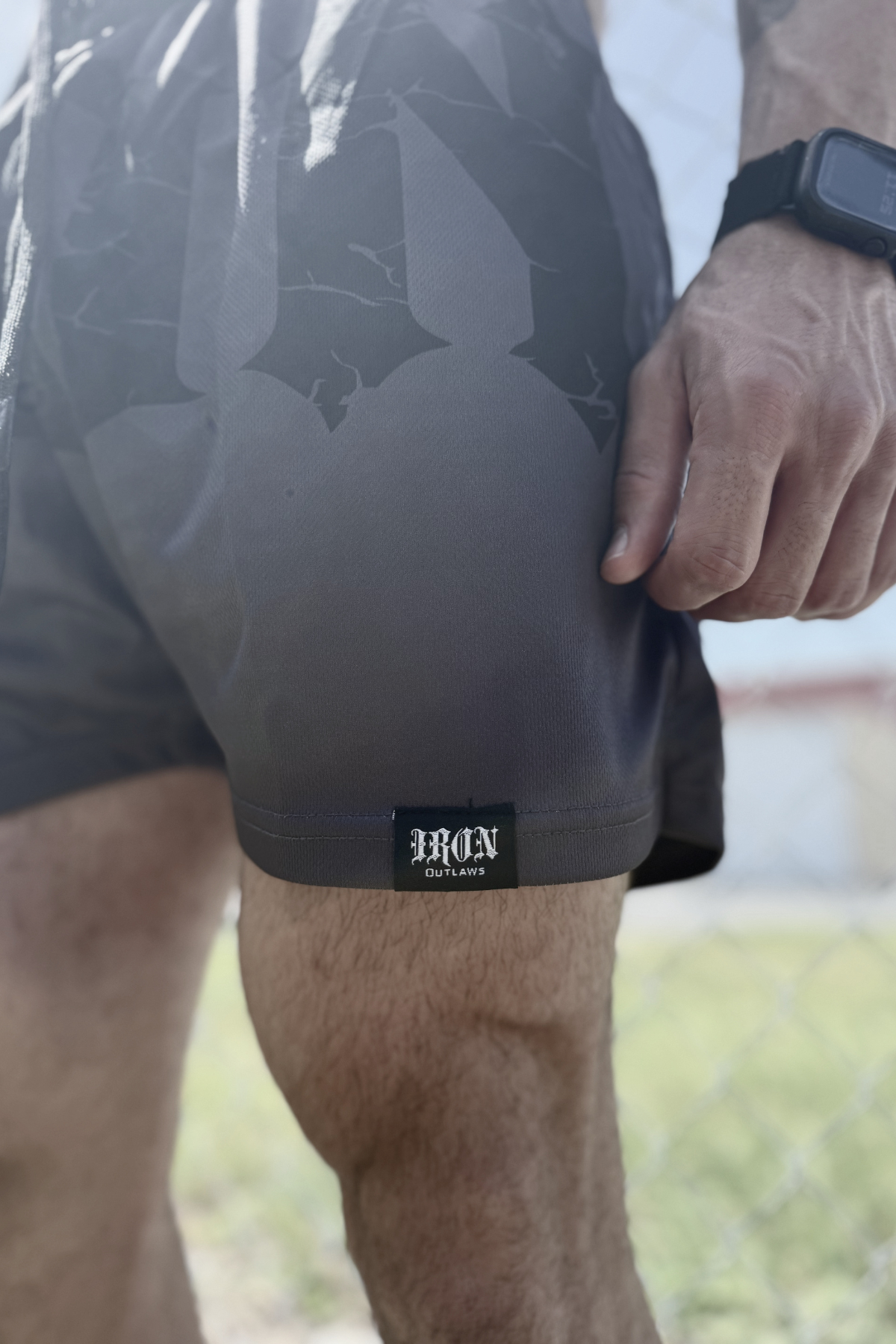 Iron Family Mesh Shorts Grey