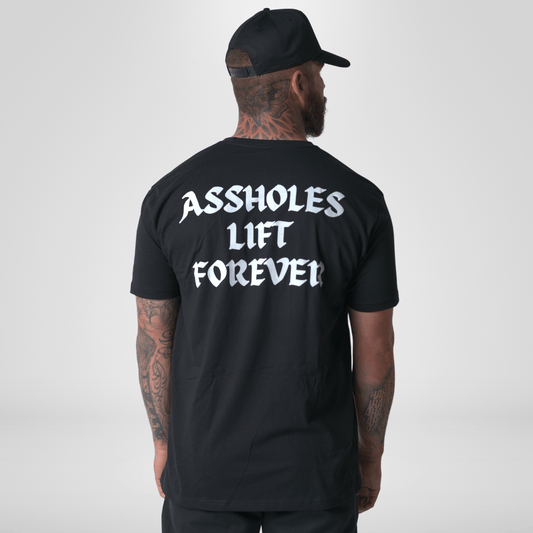 Iron Outlaws Classic Tees Black / S Assholes Lift Forever Classic Tee