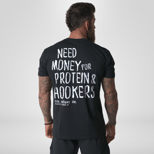 Iron Outlaws Classic Tees Black / S Protein and hookers Classic Tee