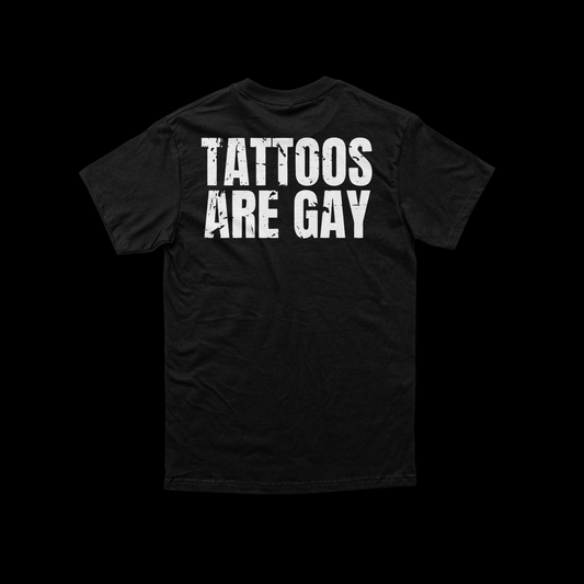 Iron Outlaws Classic Tees Black / S Tattoos Are Gay Classic Tee