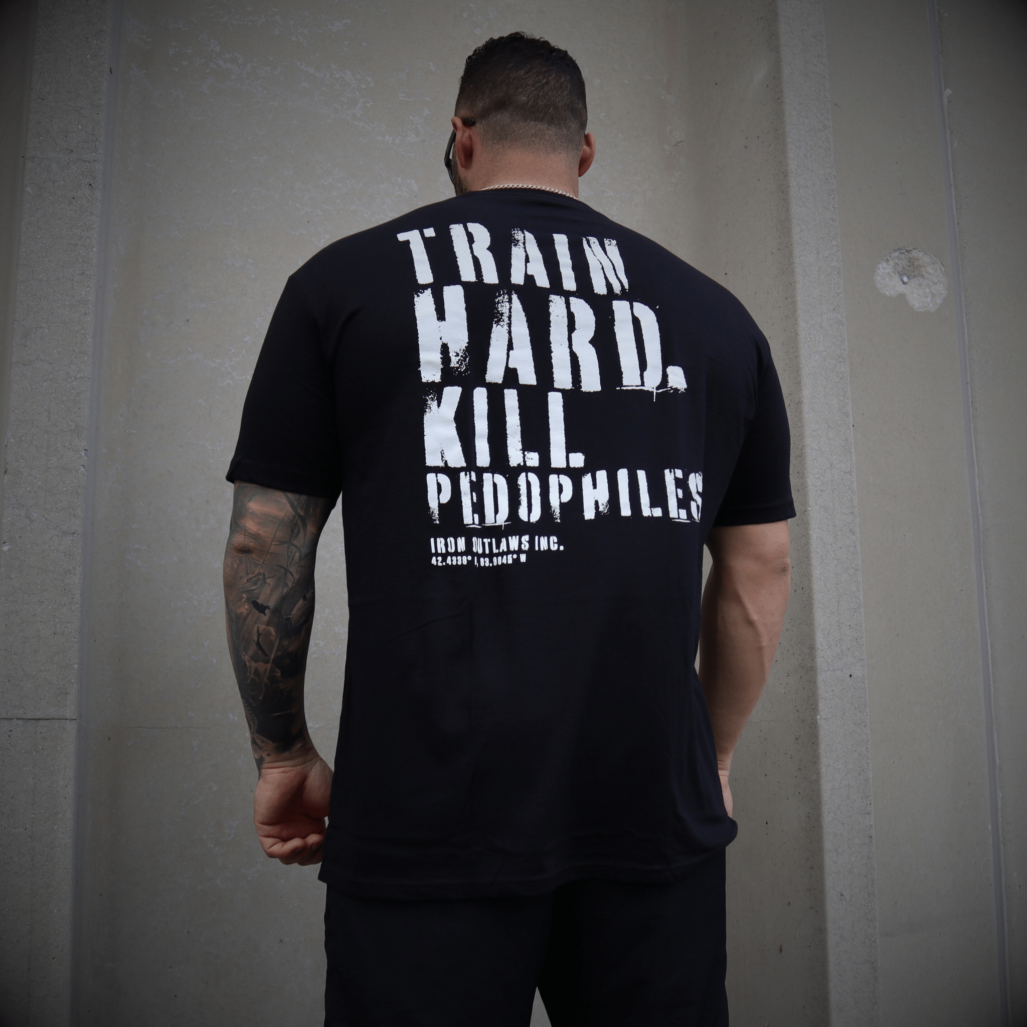 Iron Outlaws Classic Tees Train Hard Kill Pedophiles Classic Tee