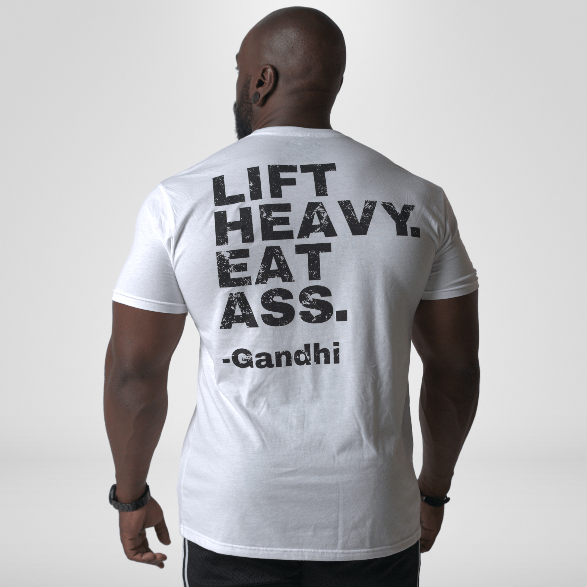 Iron Outlaws Classic Tees White / S Lift Heavy Eat Ass Classic Tee