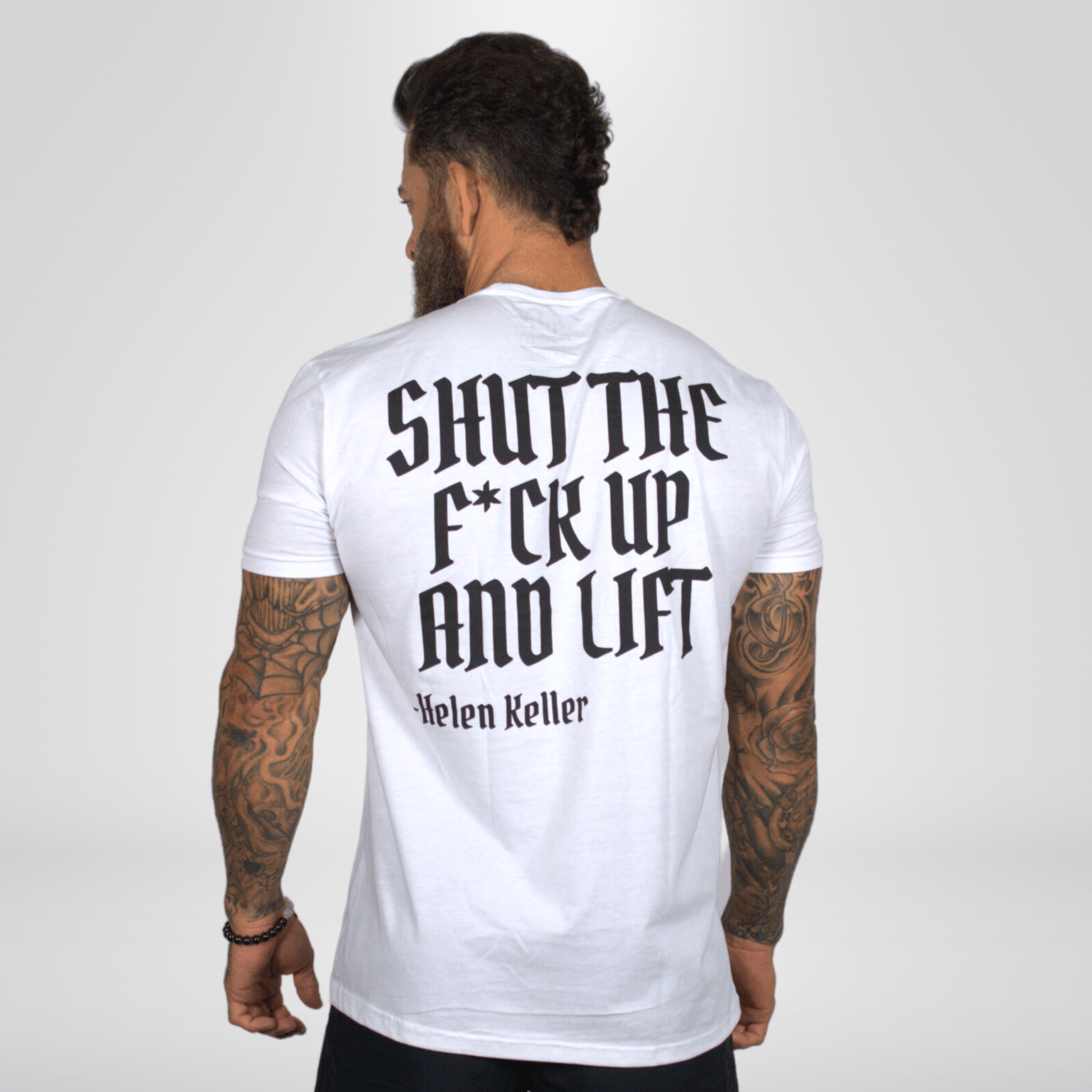 Iron Outlaws Classic Tees White / S SHUT THE F*CK UP AND LIFT Classic Tee