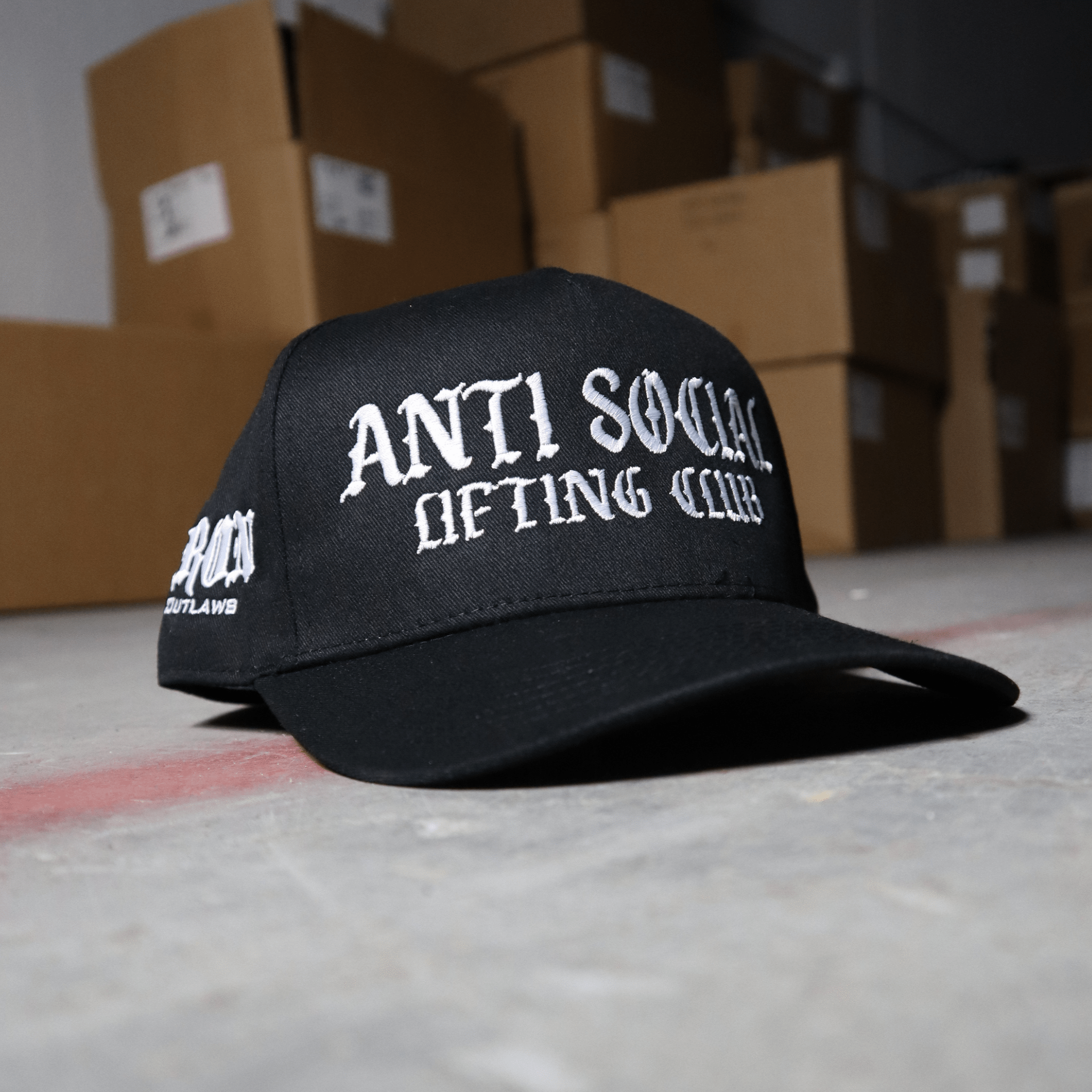 Iron Outlaws Headwear Anti Social Lifting Club Snapback