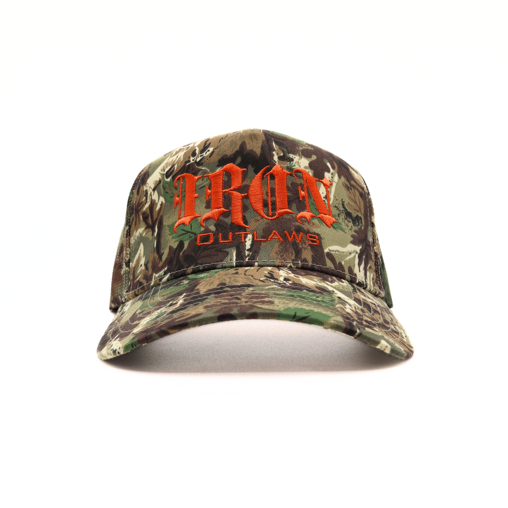 Iron Outlaws Headwear Iron Camouflage Trucker Hat