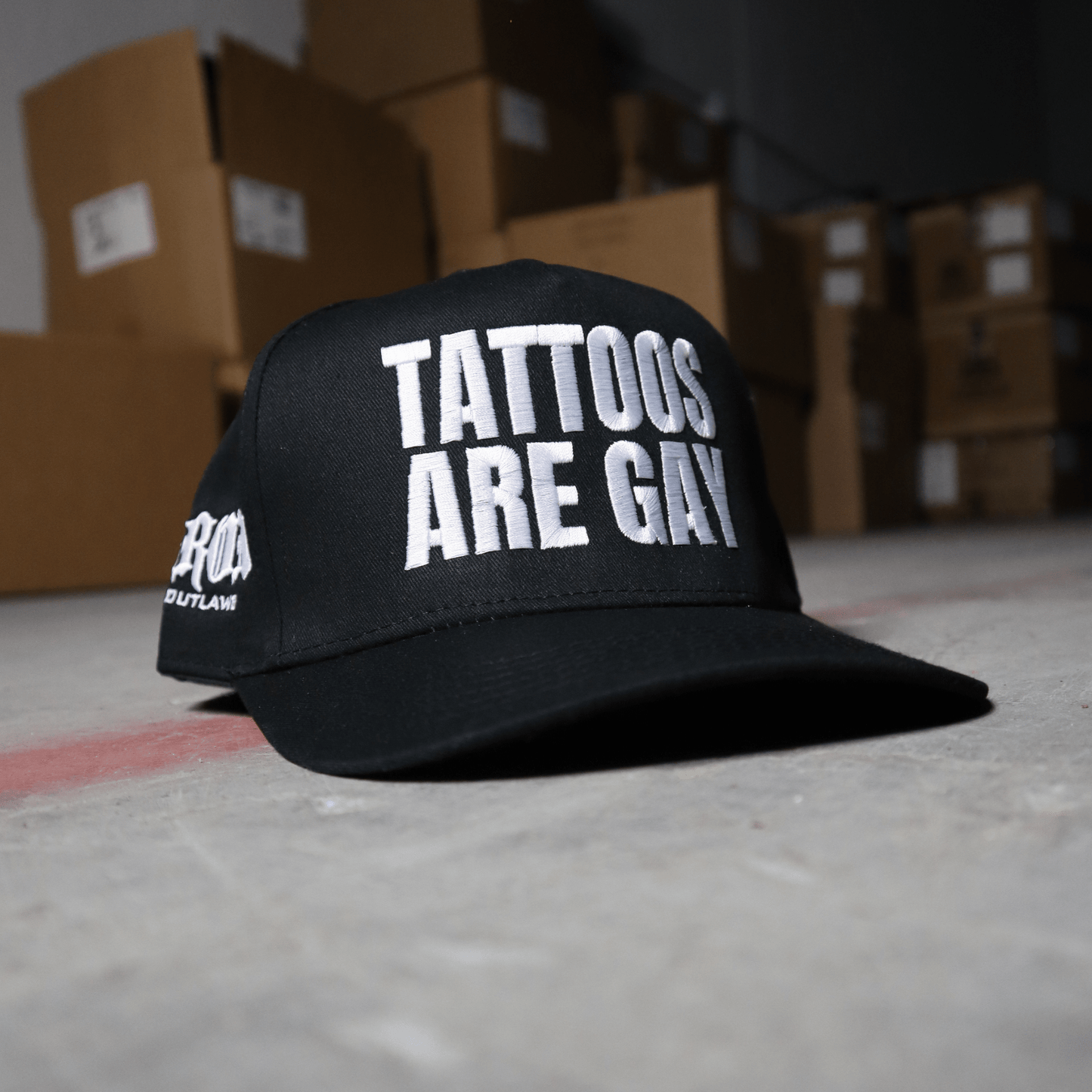 Iron Outlaws Headwear Tattoos Are Gay Snapback