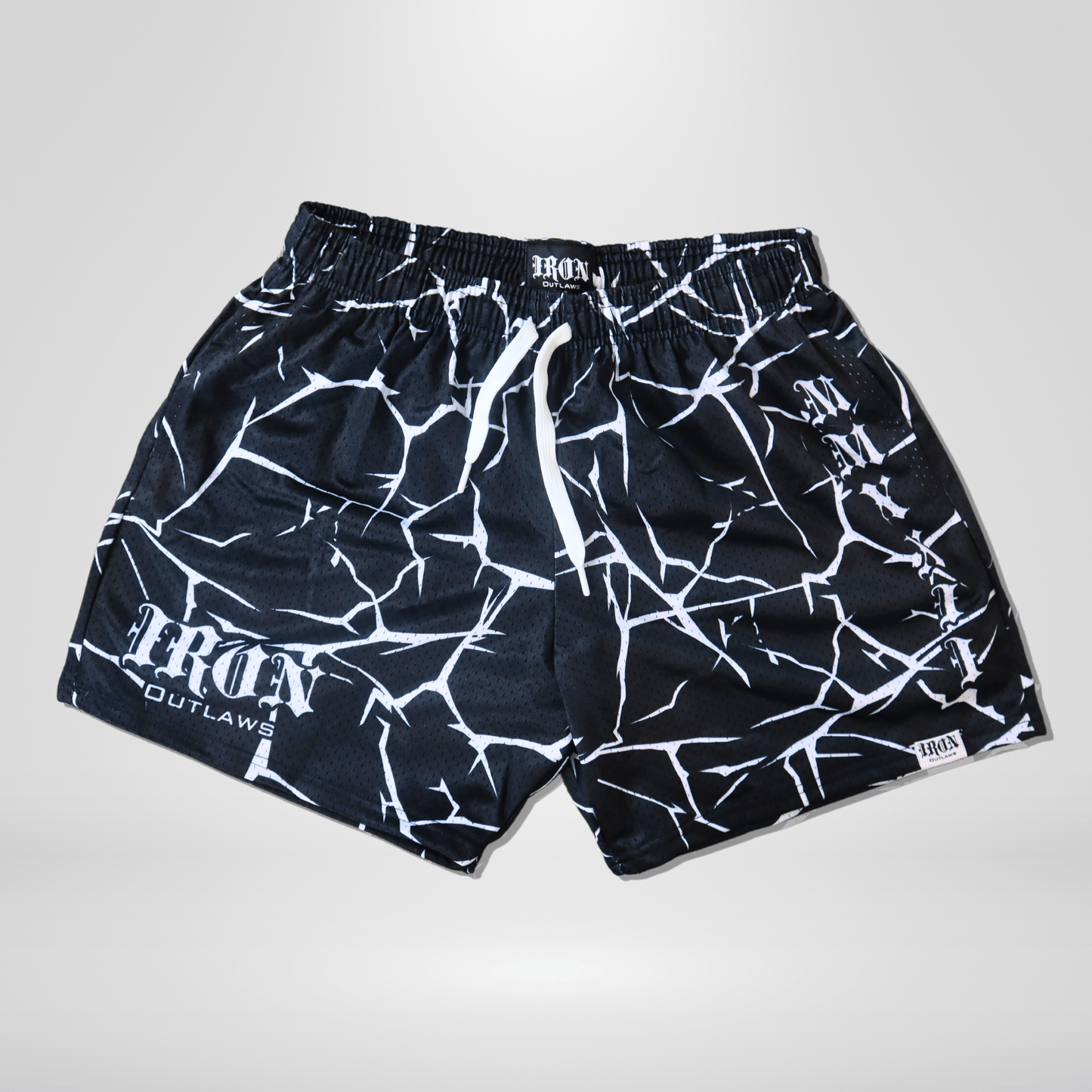 Iron Outlaws Heavyweight Black Ice Shorts