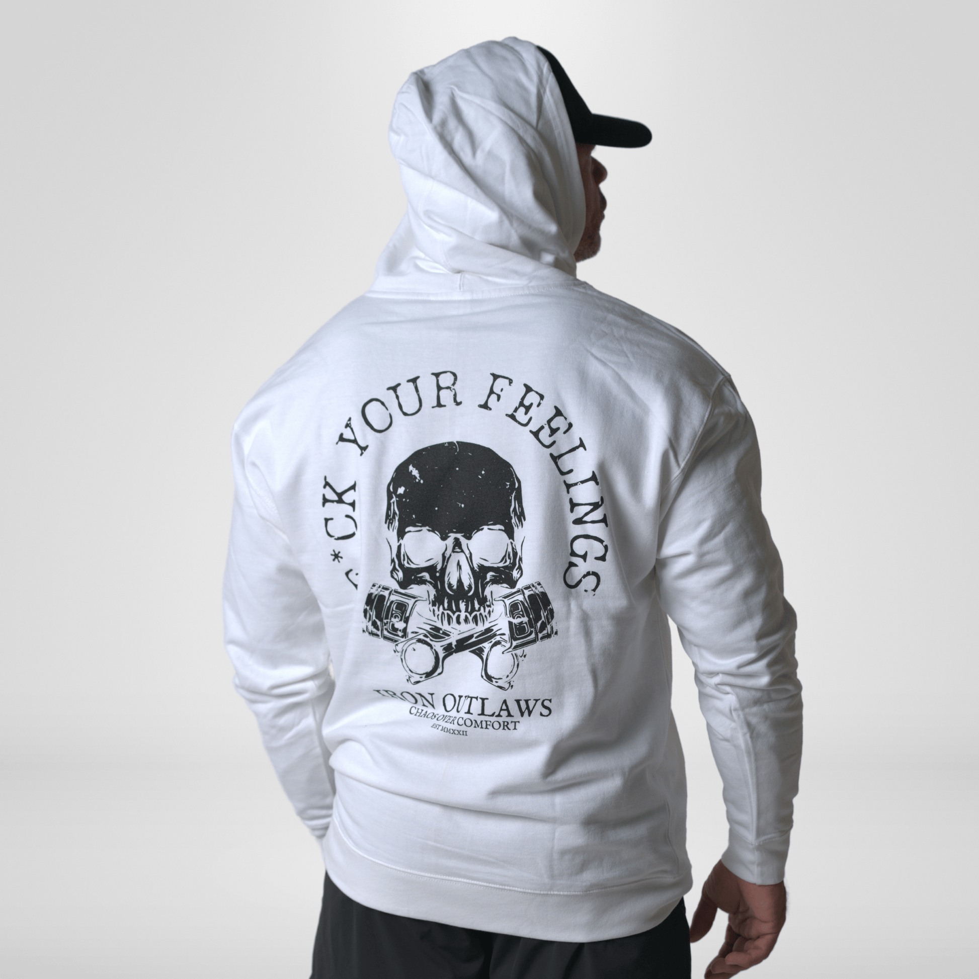 Iron Outlaws Hoodies White / S F*ck Your Feelings Hoodie