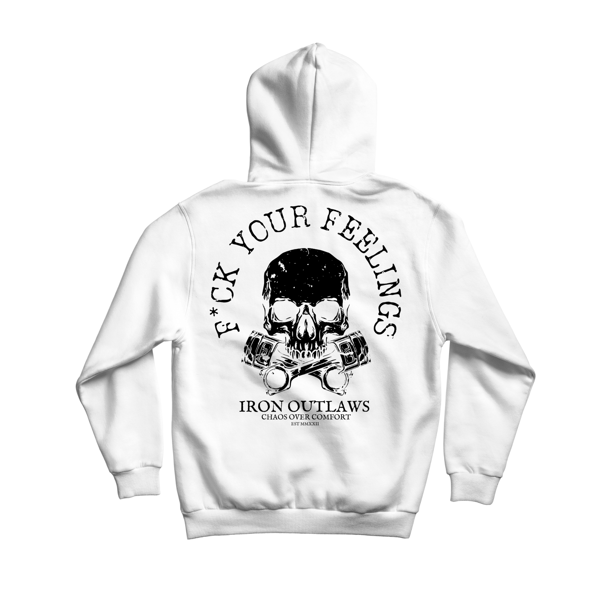 Iron Outlaws Hoodies White / S F*ck Your Feelings Midweight Hoodie