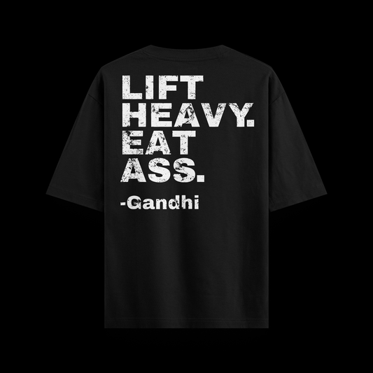 Iron Outlaws Oversize Black / S Lift Heavy Eat Ass Oversize Tee