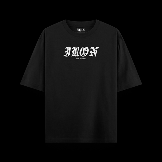 Iron Outlaws Oversize Black / S Locker Patch Oversize Tee