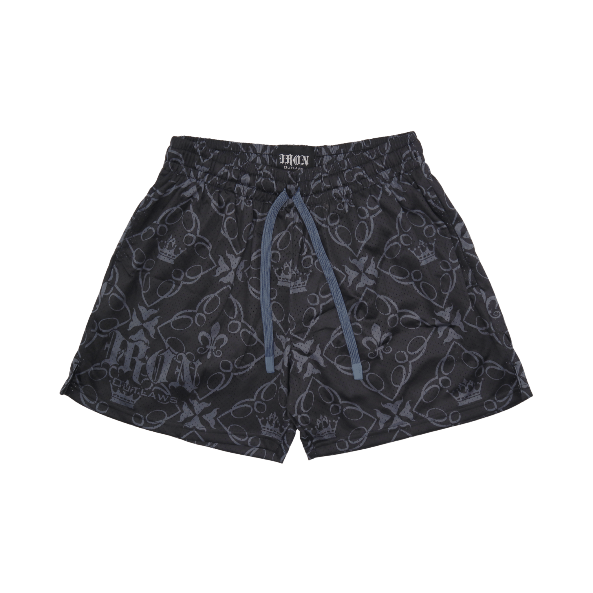 Iron Outlaws Shorts Iron Crown Mesh Shorts