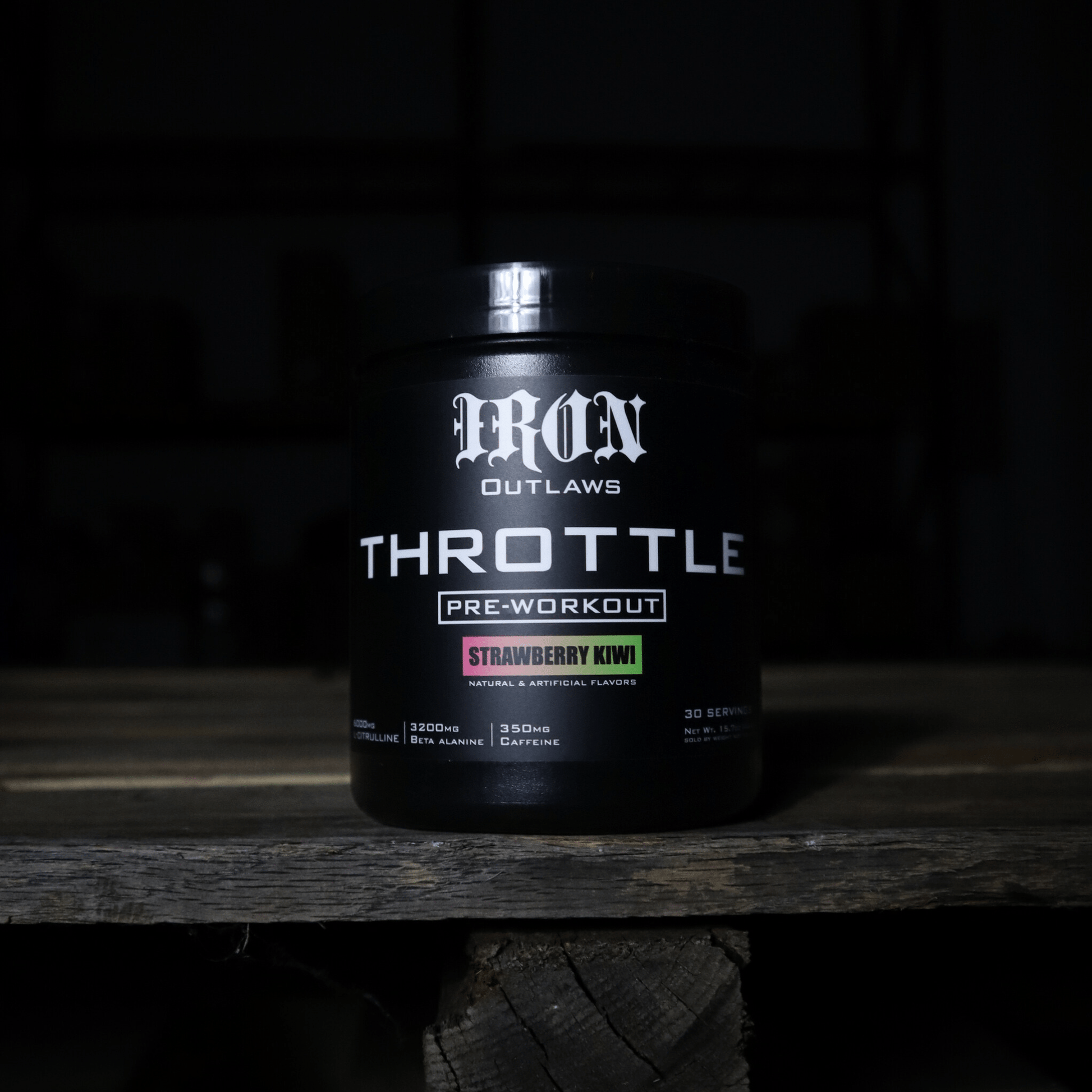 Iron Outlaws Supplements Throttle Extreme Pre-Workout | Strawberry Kiwi